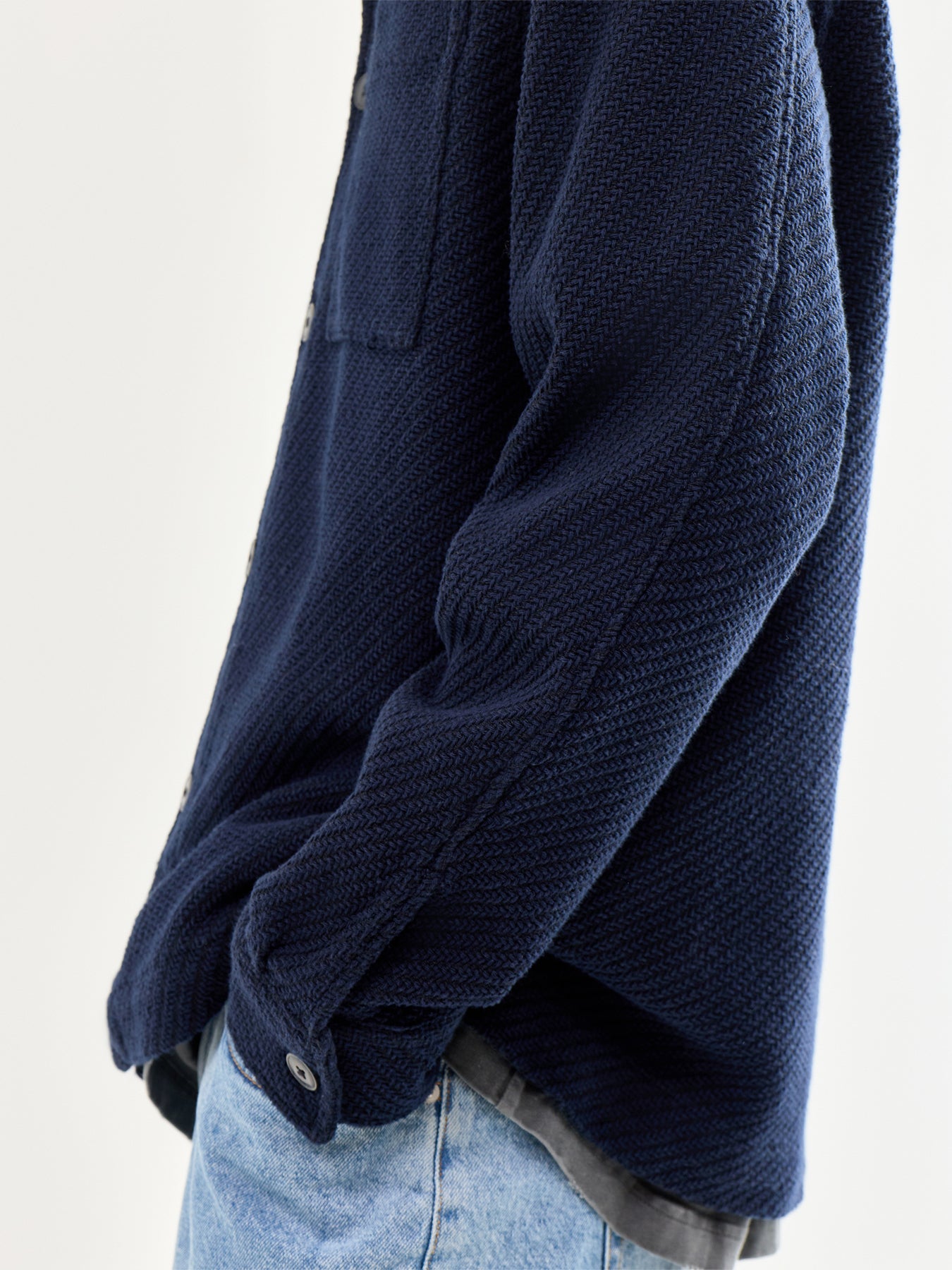 Structured Overshirt Navy