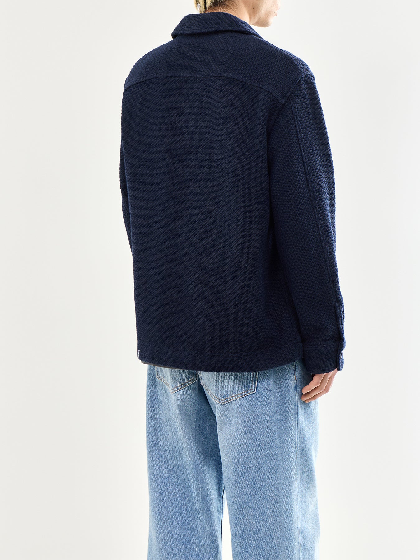 Structured Overshirt Navy