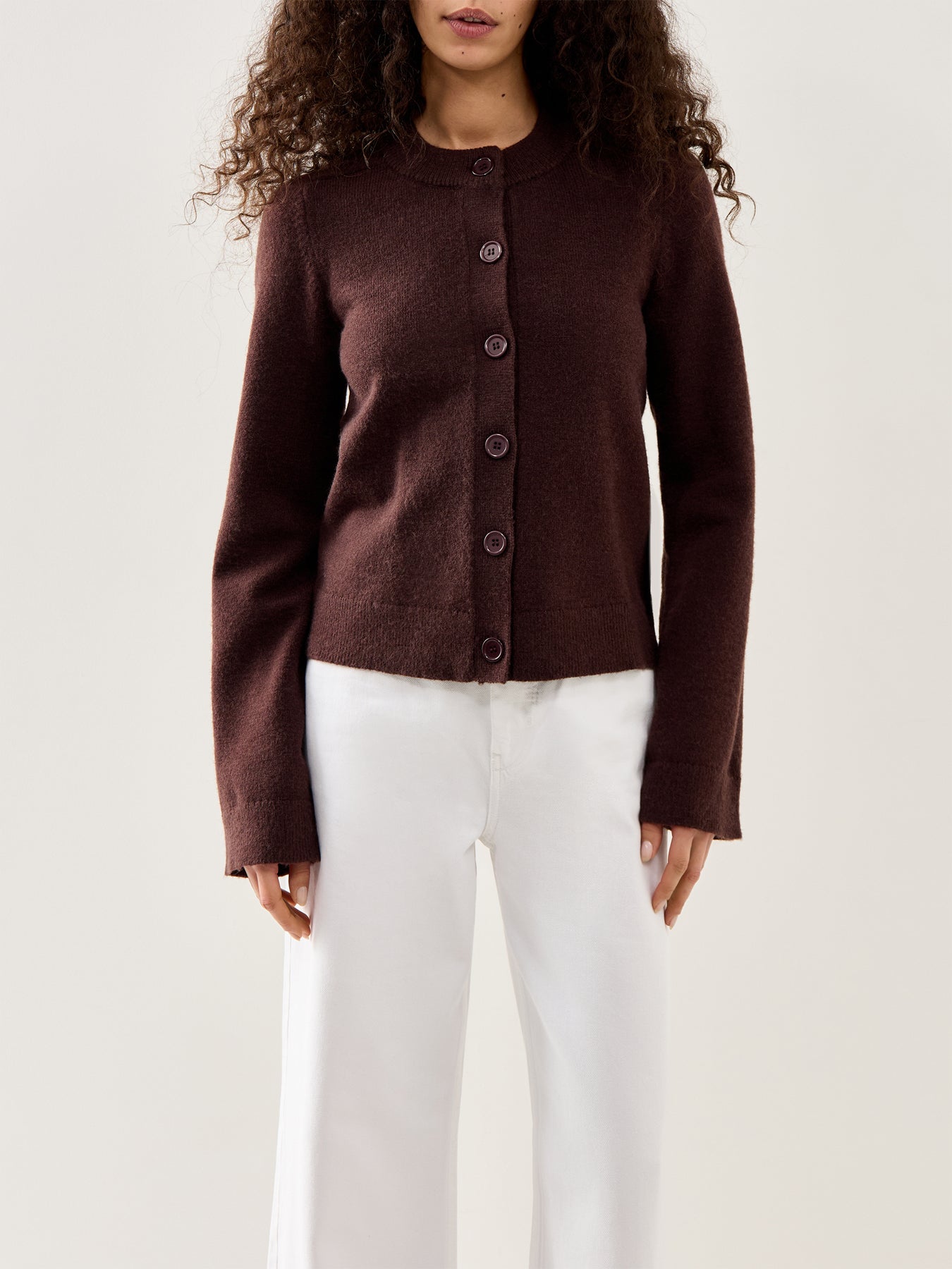 Katarina Knit Cardigan Brown