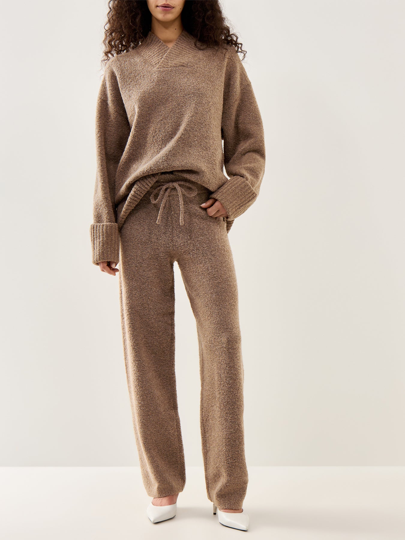 Camille Borg Drawstring Trousers Brown