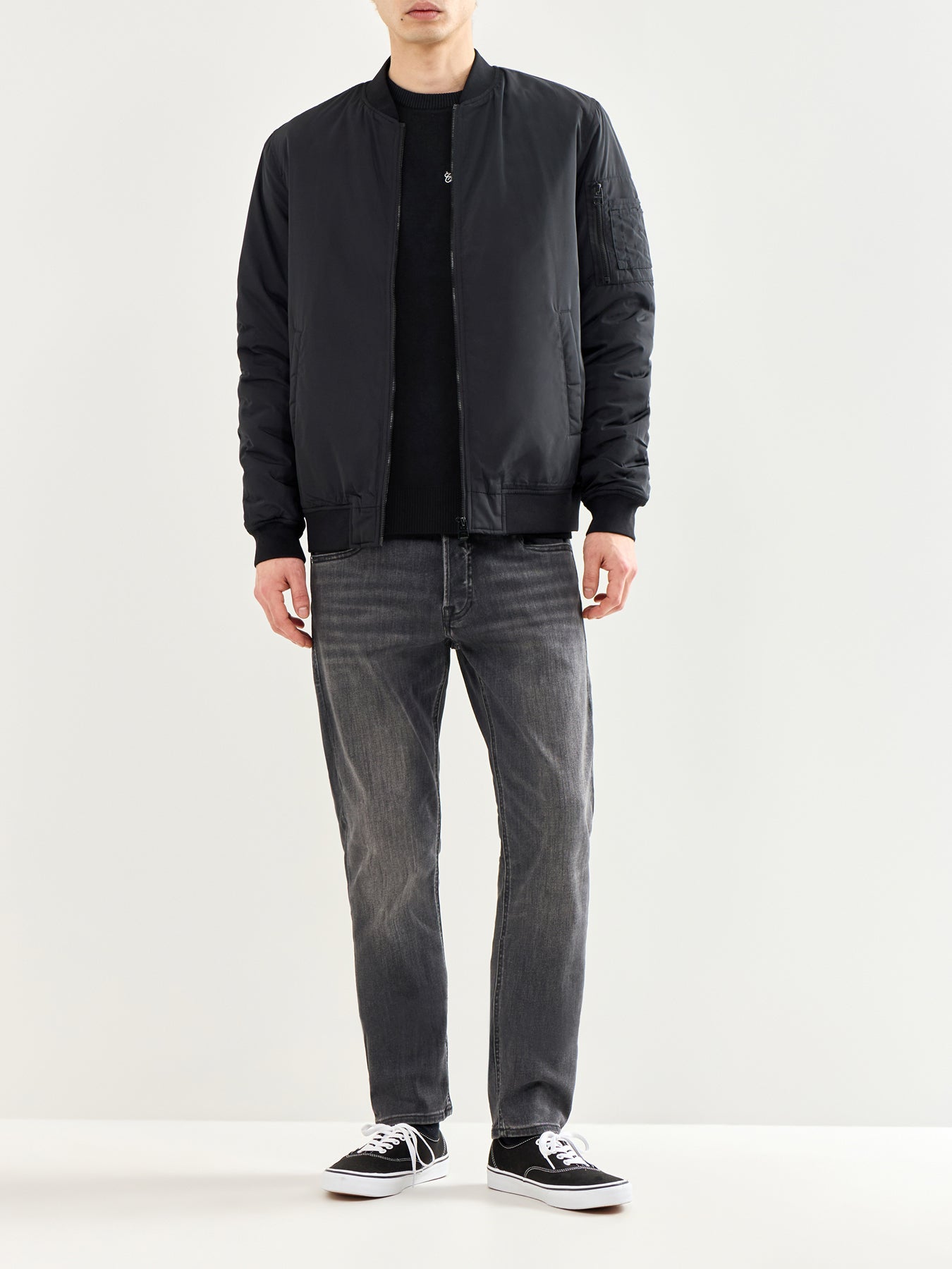 Slim Fit Denim Jeans Black