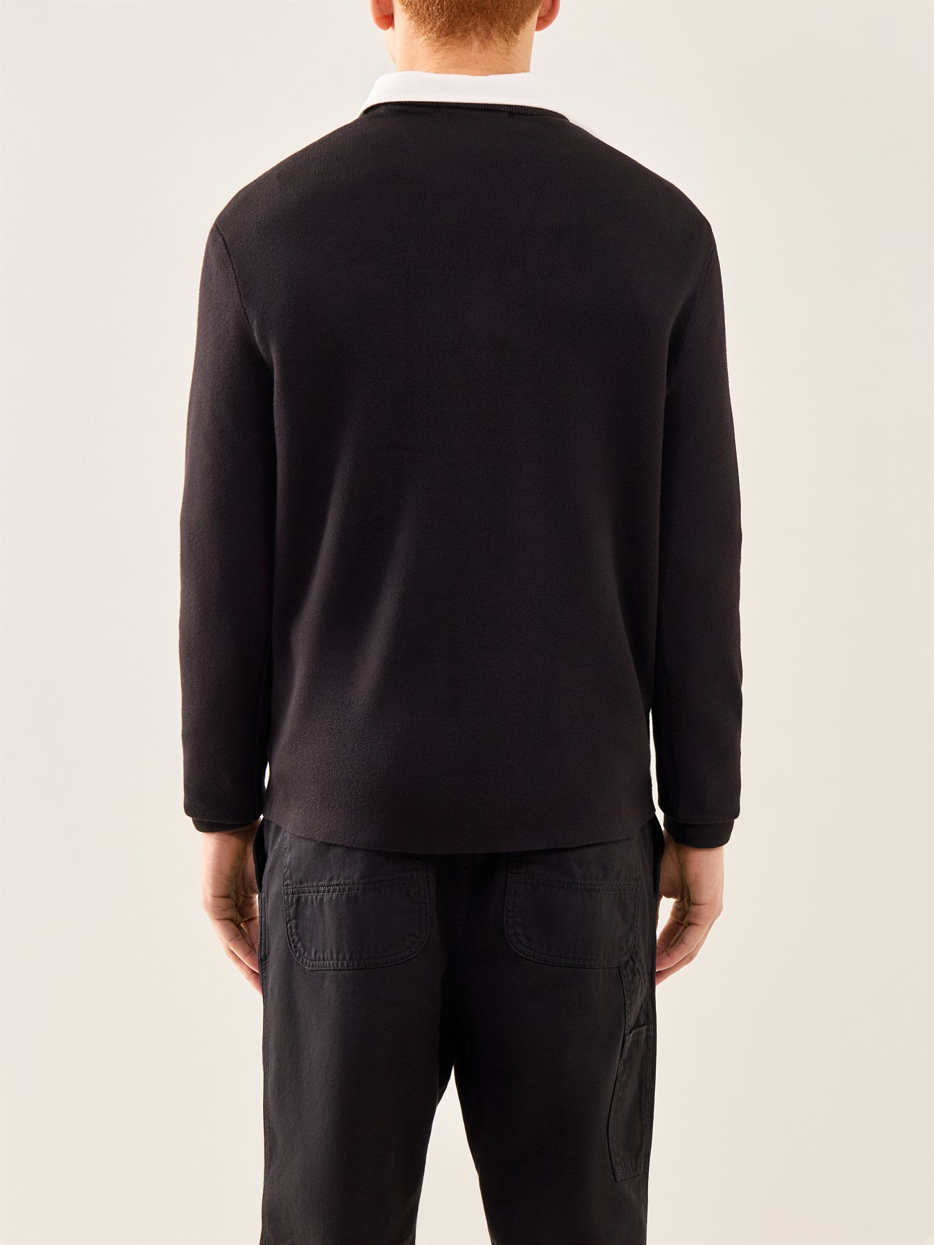 Teller Relaxed Crew Neck Sweatshirt Black