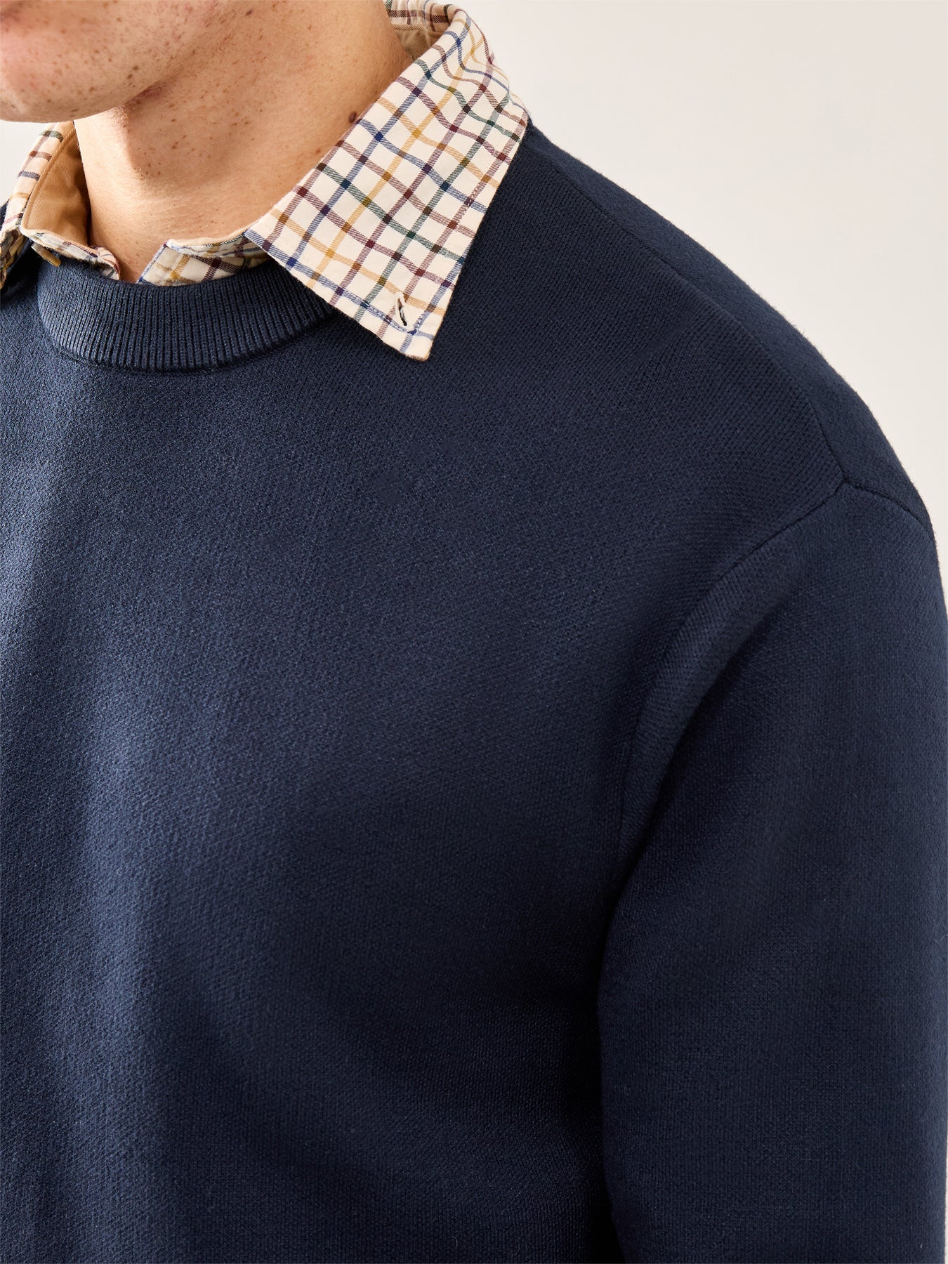 Teller Relaxed Crew Neck Sweatshirt Navy