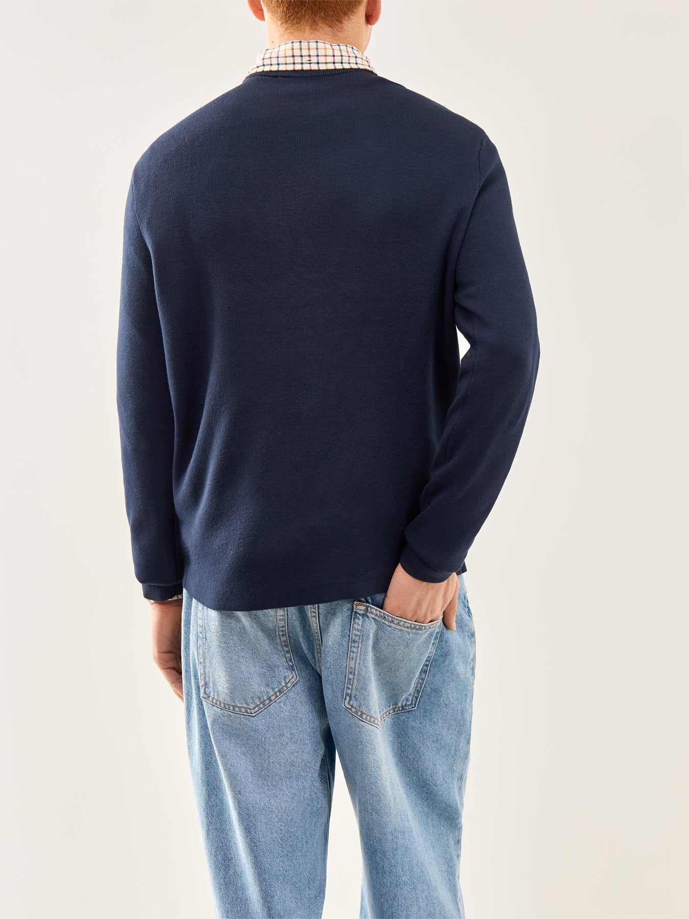 Teller Relaxed Crew Neck Sweatshirt Navy