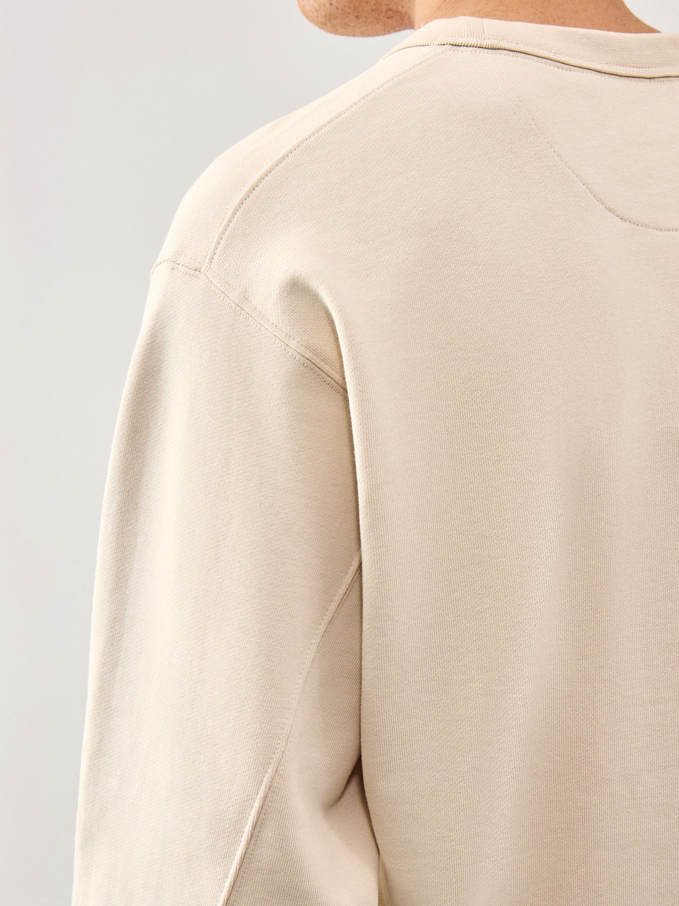 Crew Neck Sweatshirt Beige