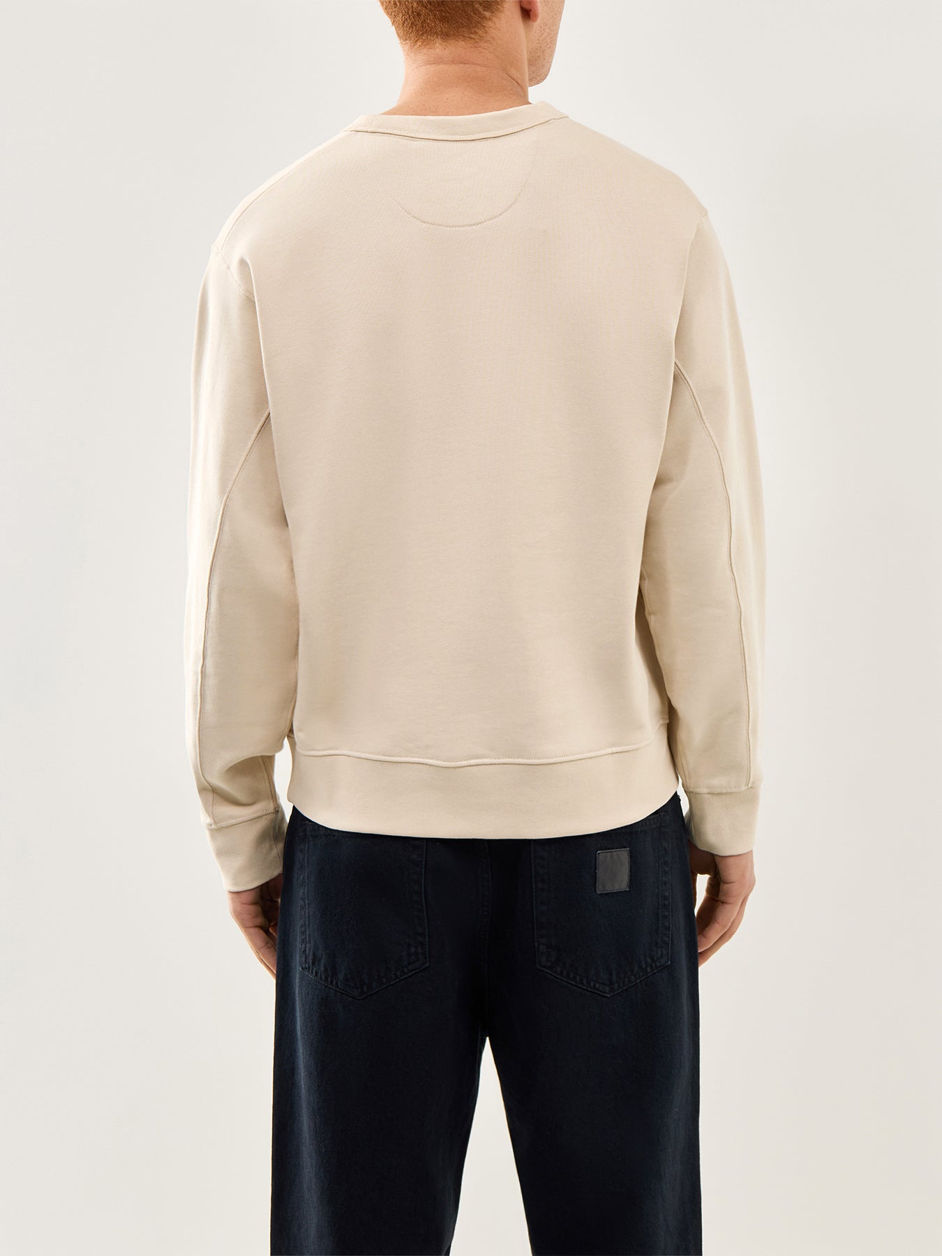 Crew Neck Sweatshirt Beige