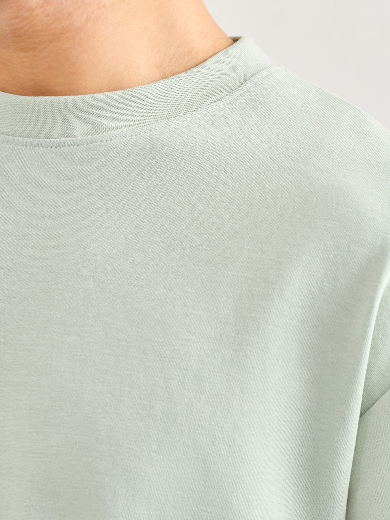 Slhlooseoscar Short Sleeve O-Neck Tee Grey