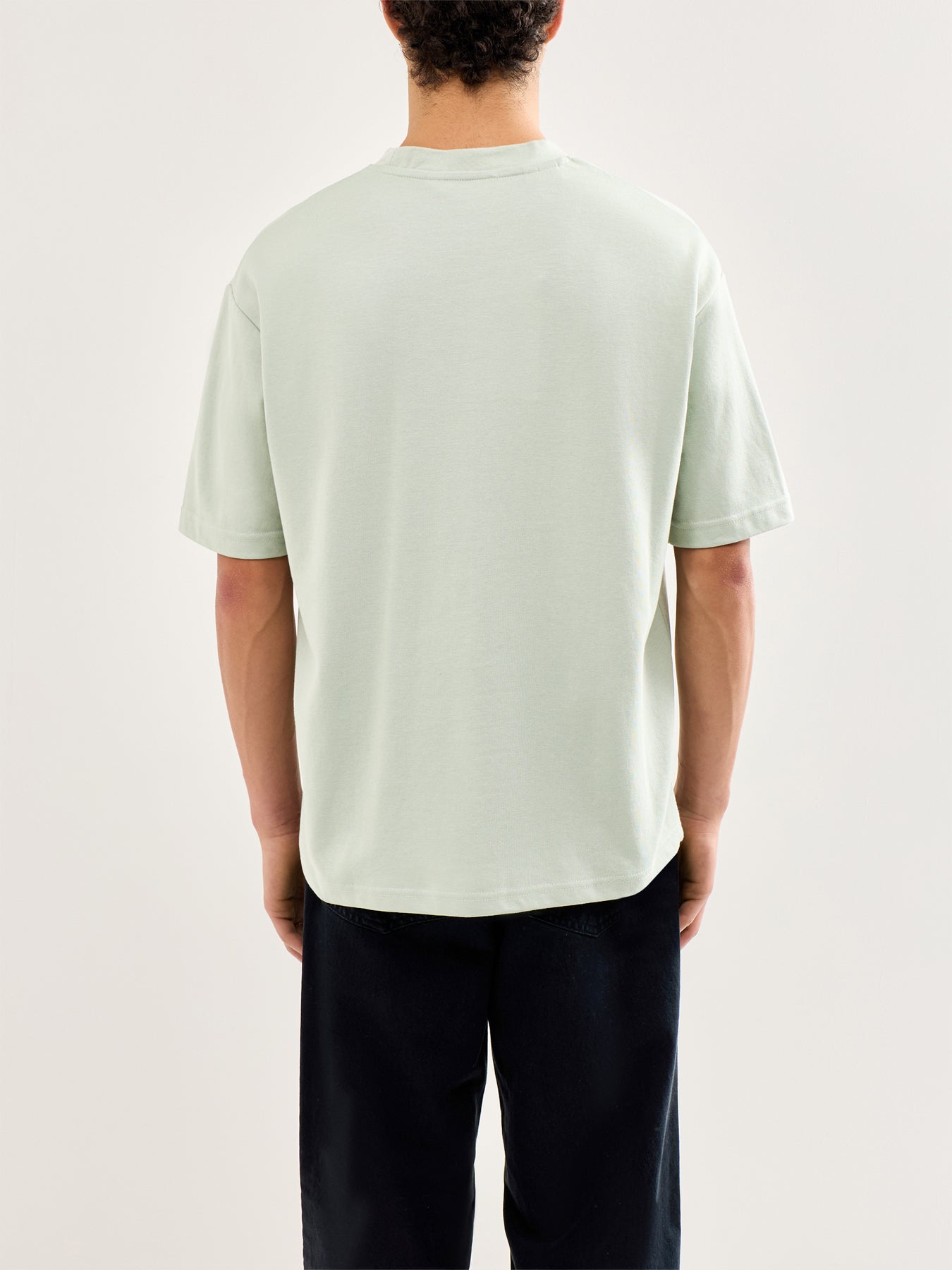 Slhlooseoscar Short Sleeve O-Neck Tee Grey