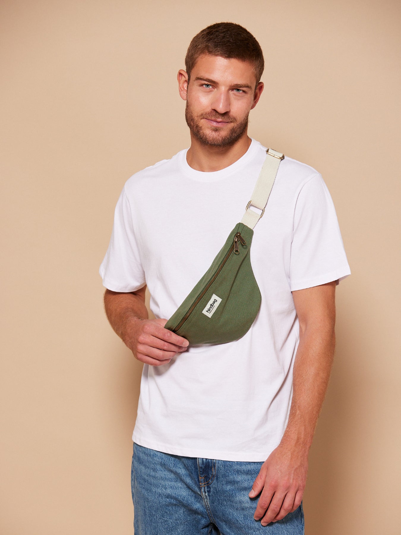 Olivia Canvas Shoulder Bag Olive