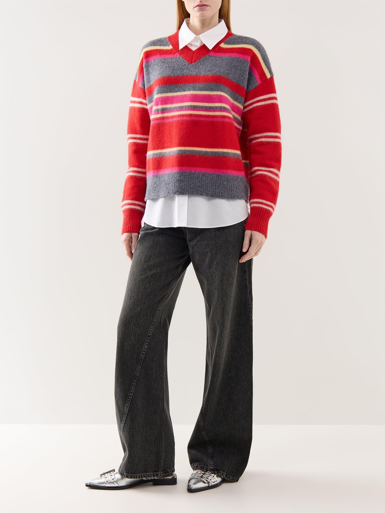 Rene V Jumper Red
