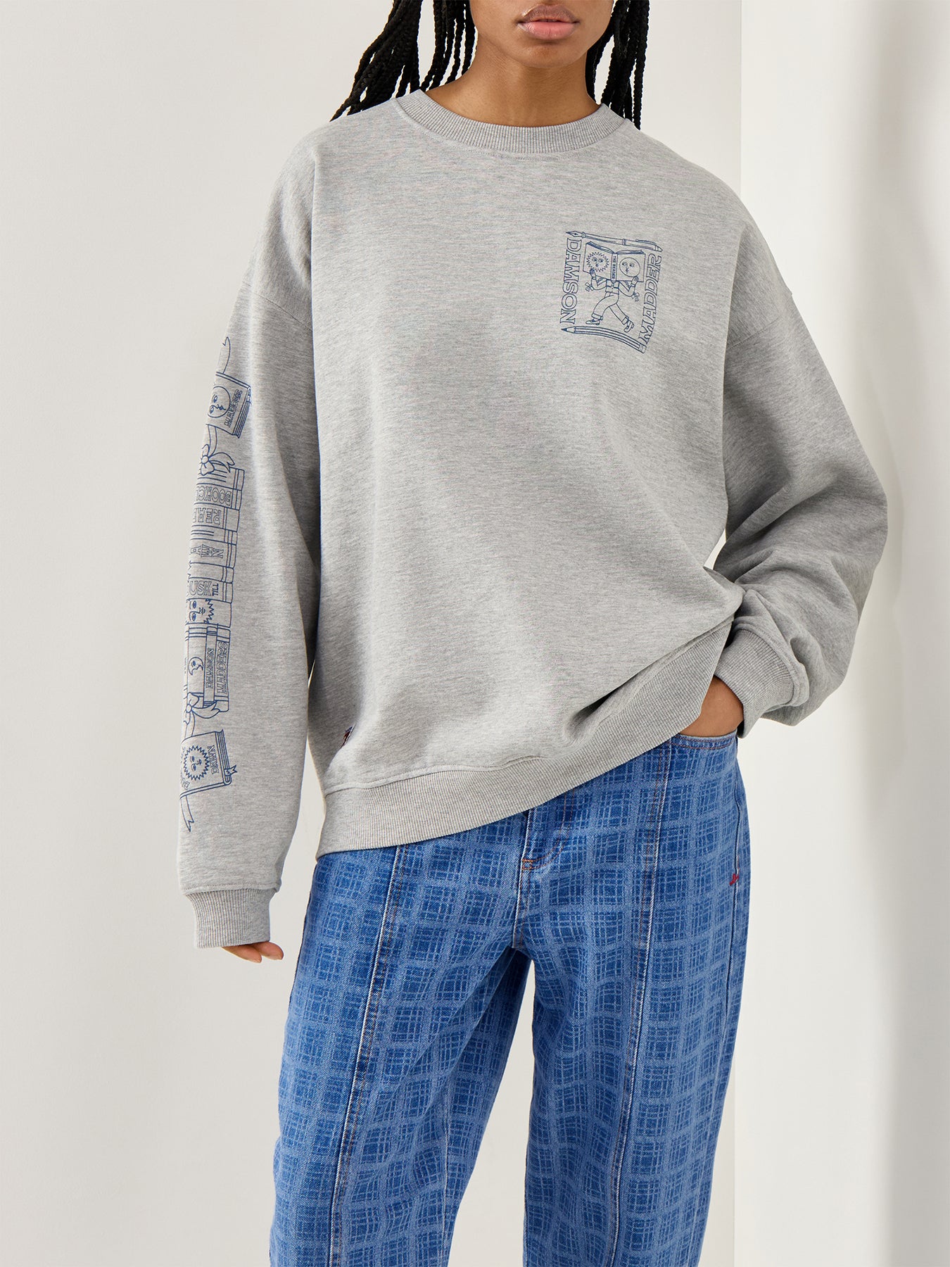 The Reader Sweatshirt Grey