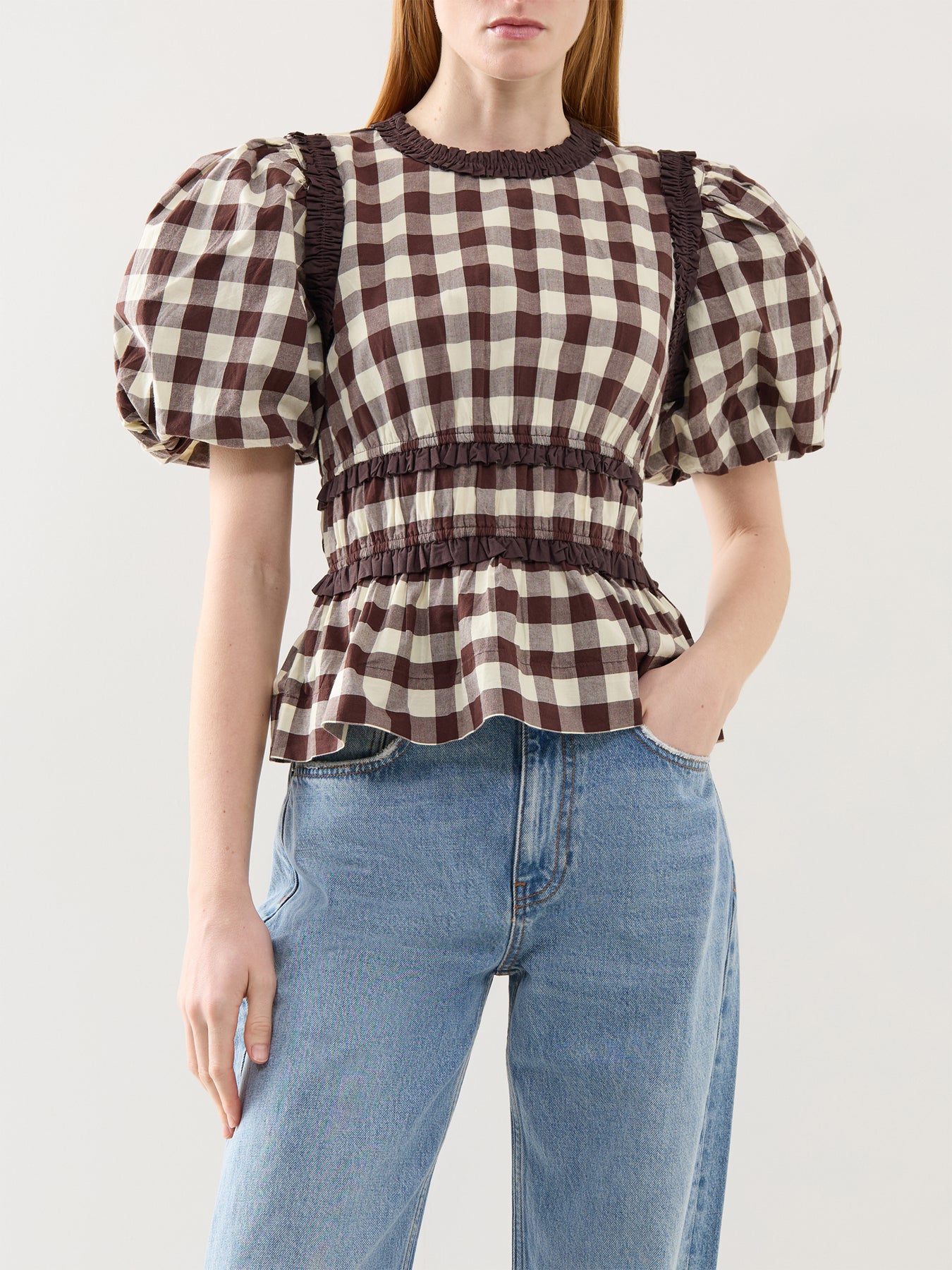 Everly Ruffle Blouse Black