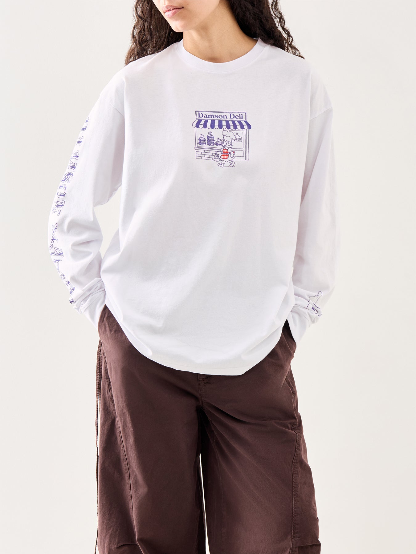 Deli Long Sleeve T-Shirt White