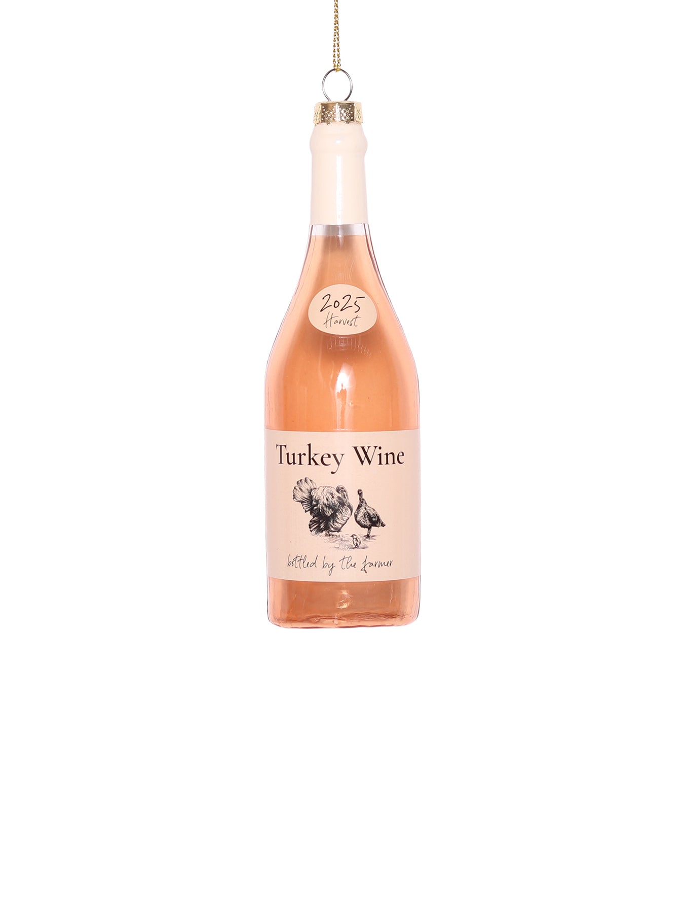 Turkey Wine Glass Decoration 13cm