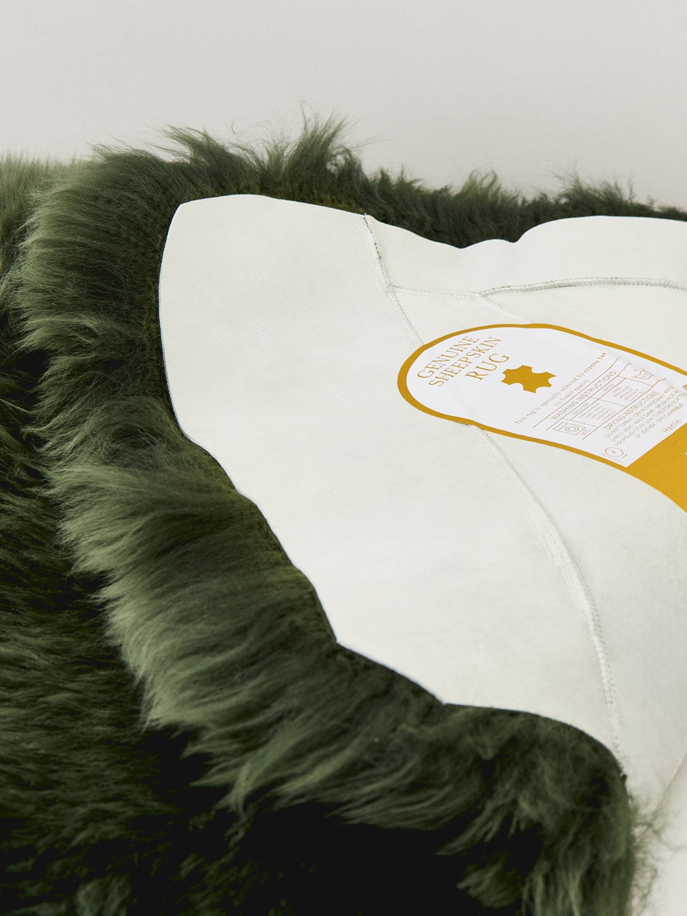 Sheepskin Rug 95cm Mid Green