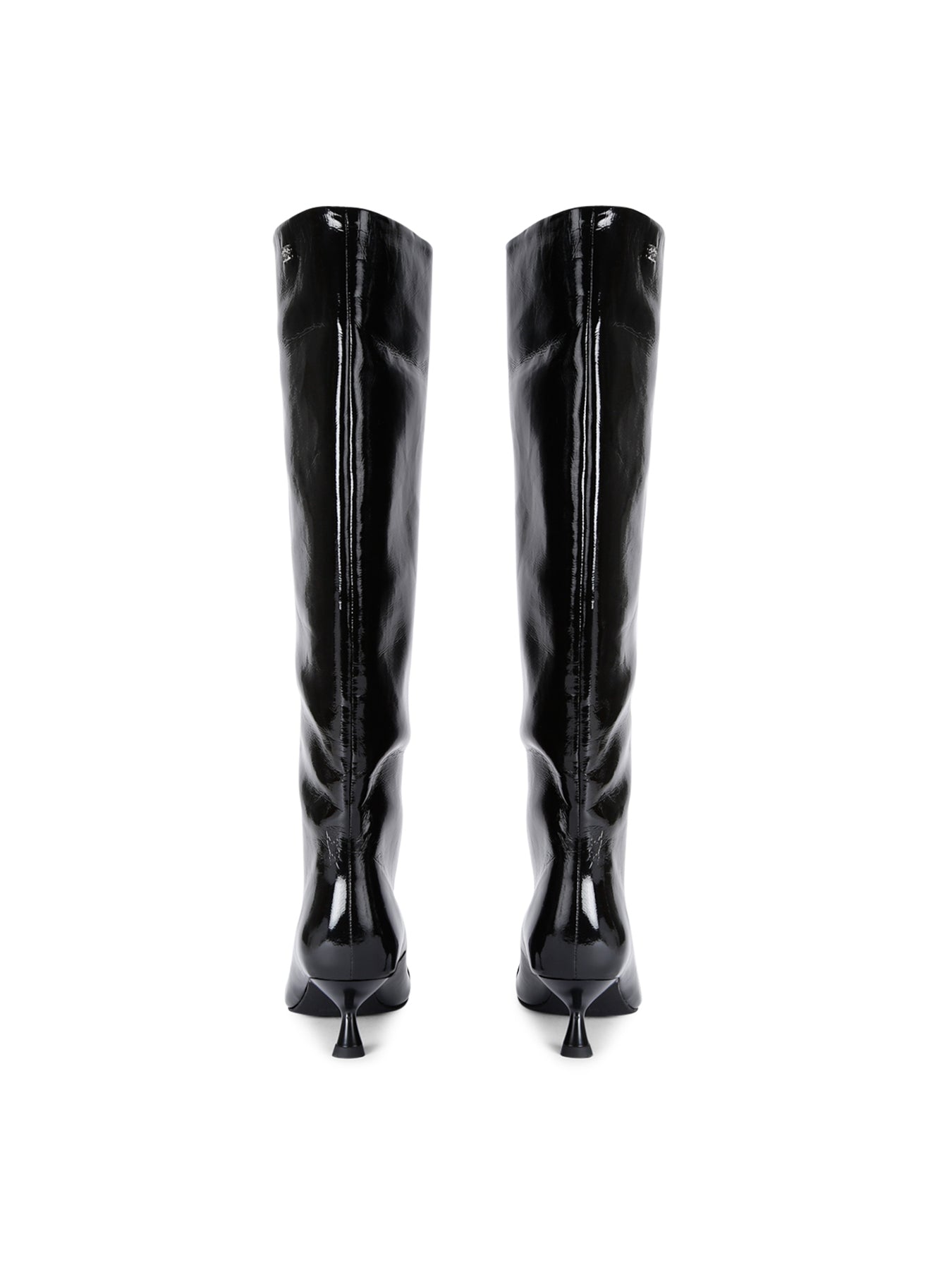 Eyelet Slouchy Boots Black