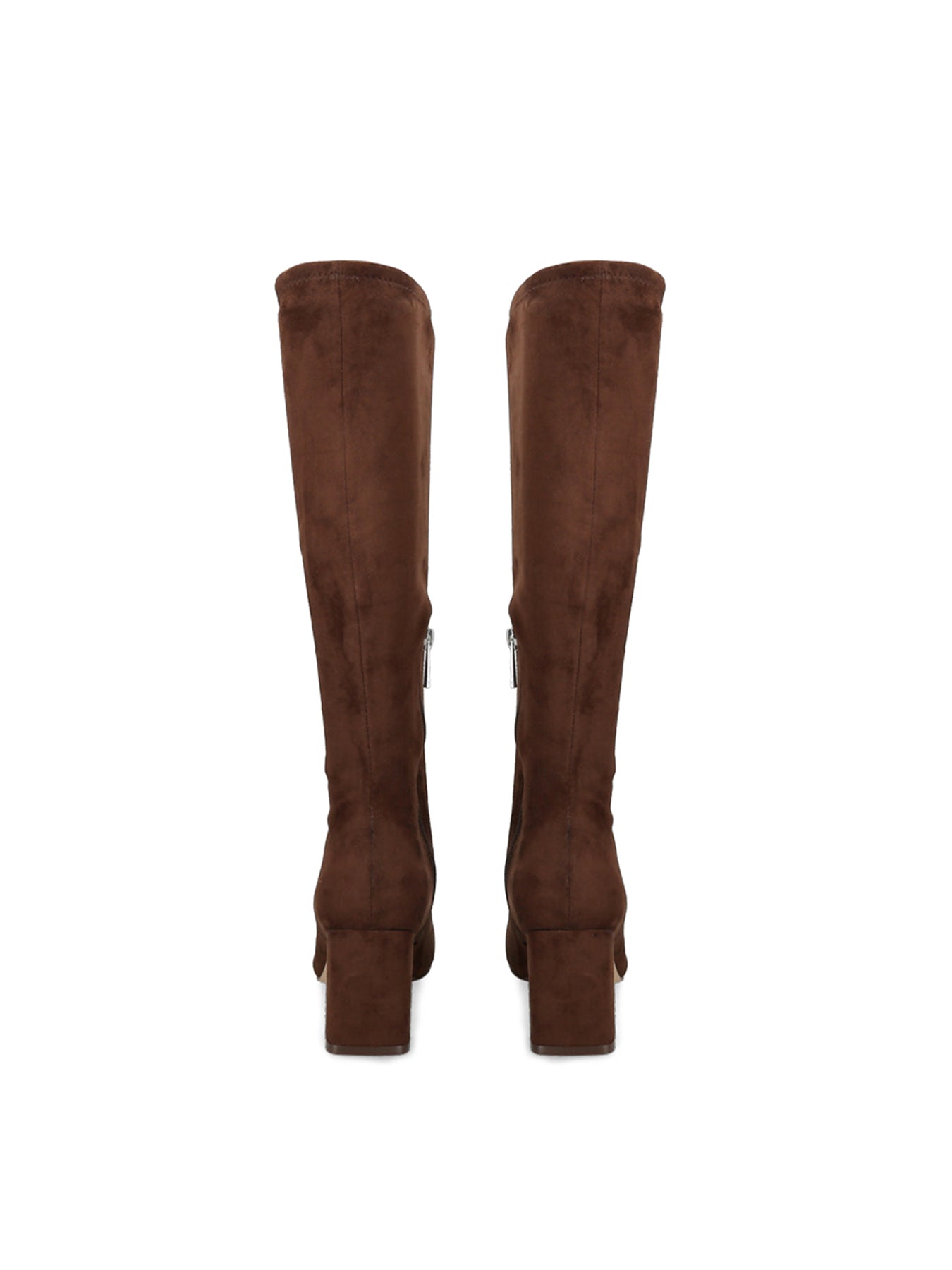 Holly Knee High Heeled Boots Brown