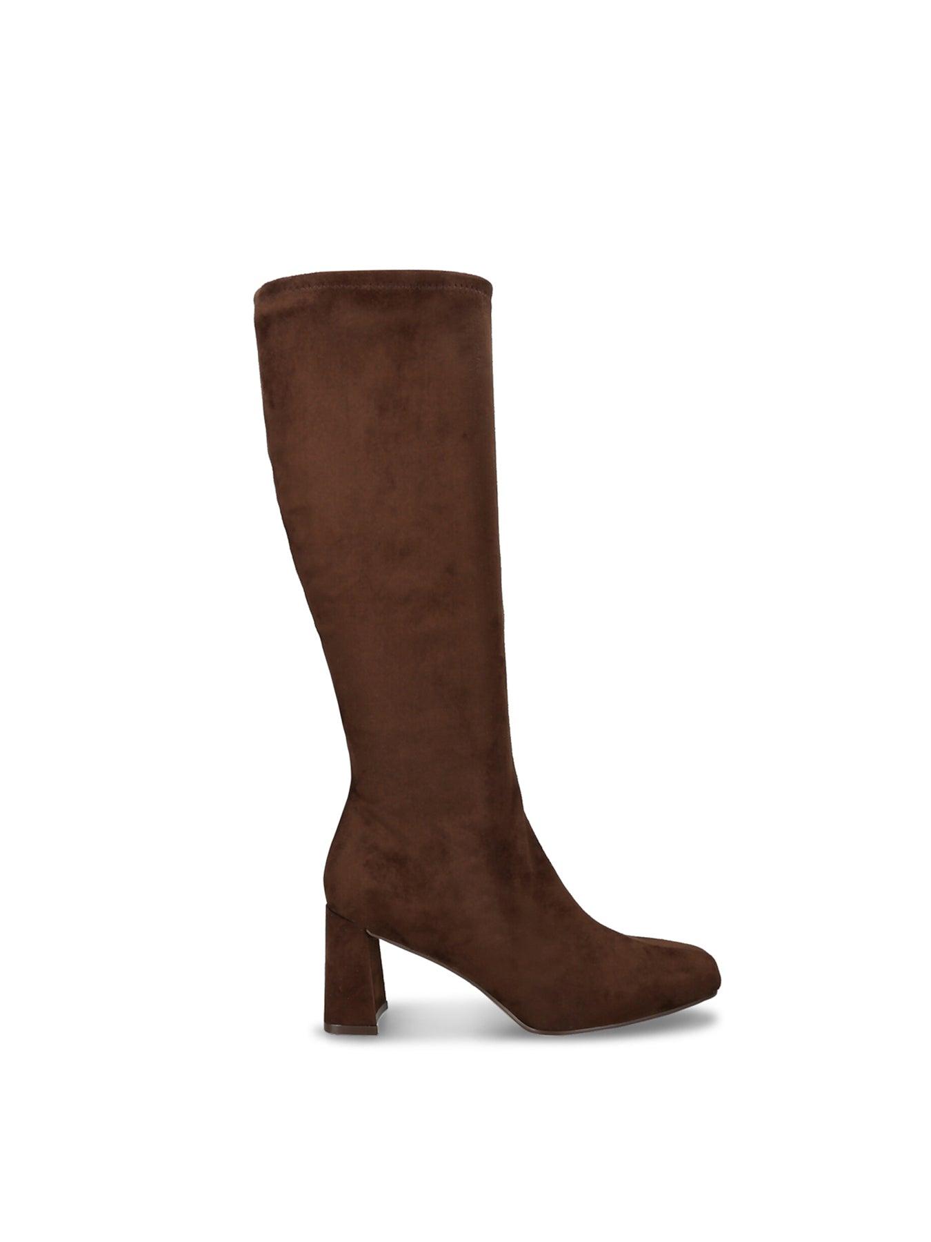 Holly Knee High Heeled Boots Brown