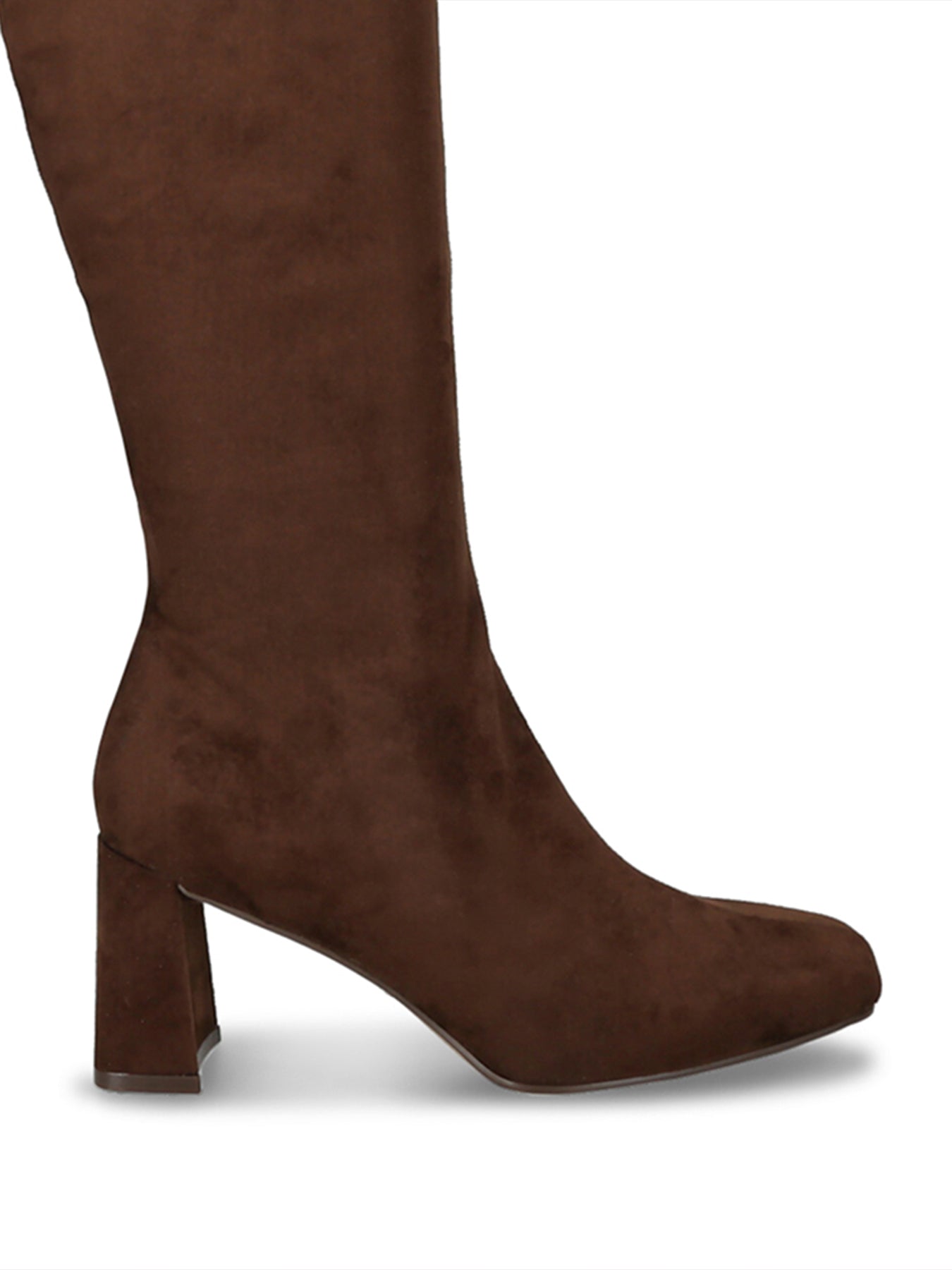 Holly Knee High Heeled Boots Brown