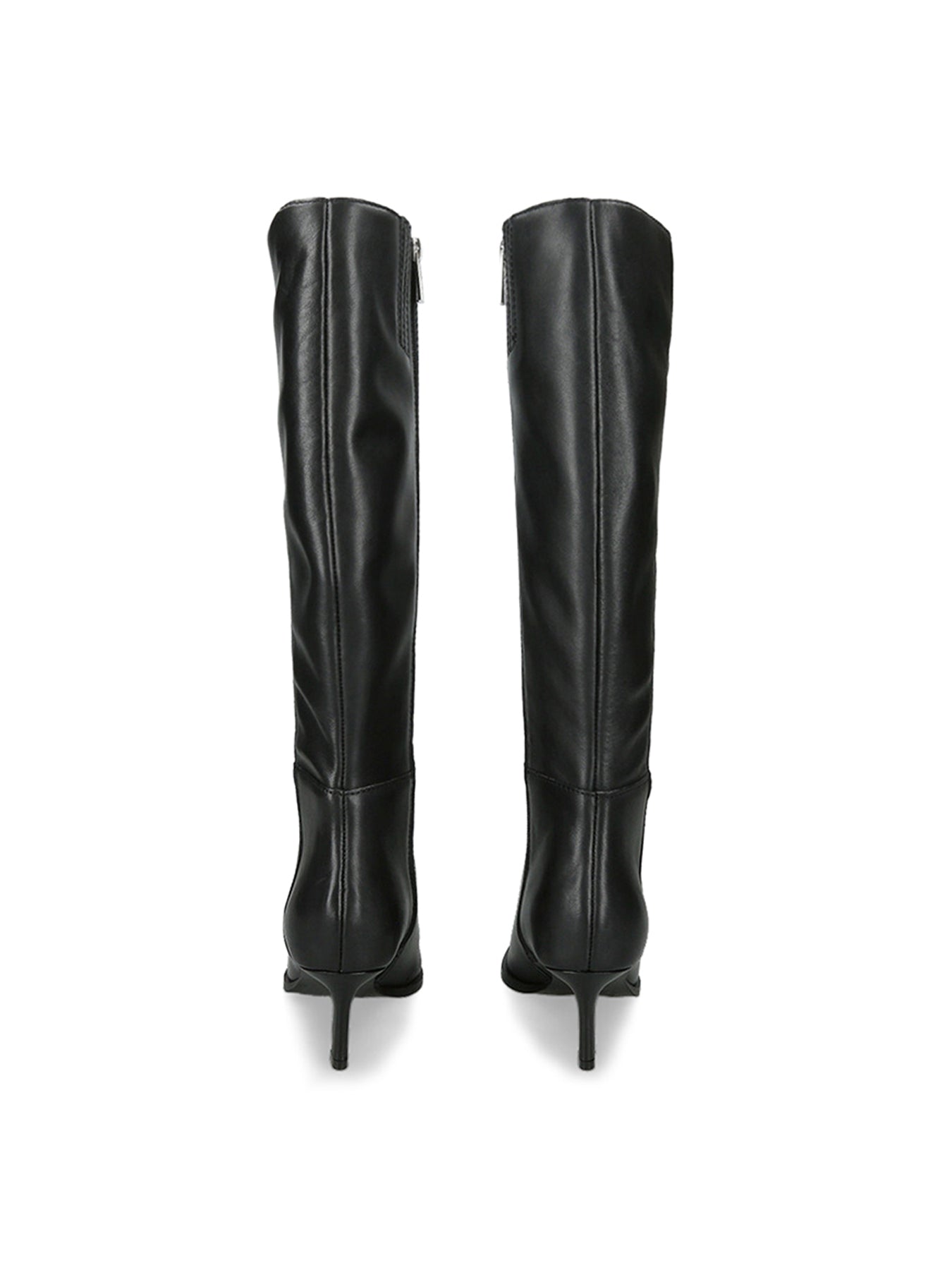 Lucid Knee High Heeled Boots Black