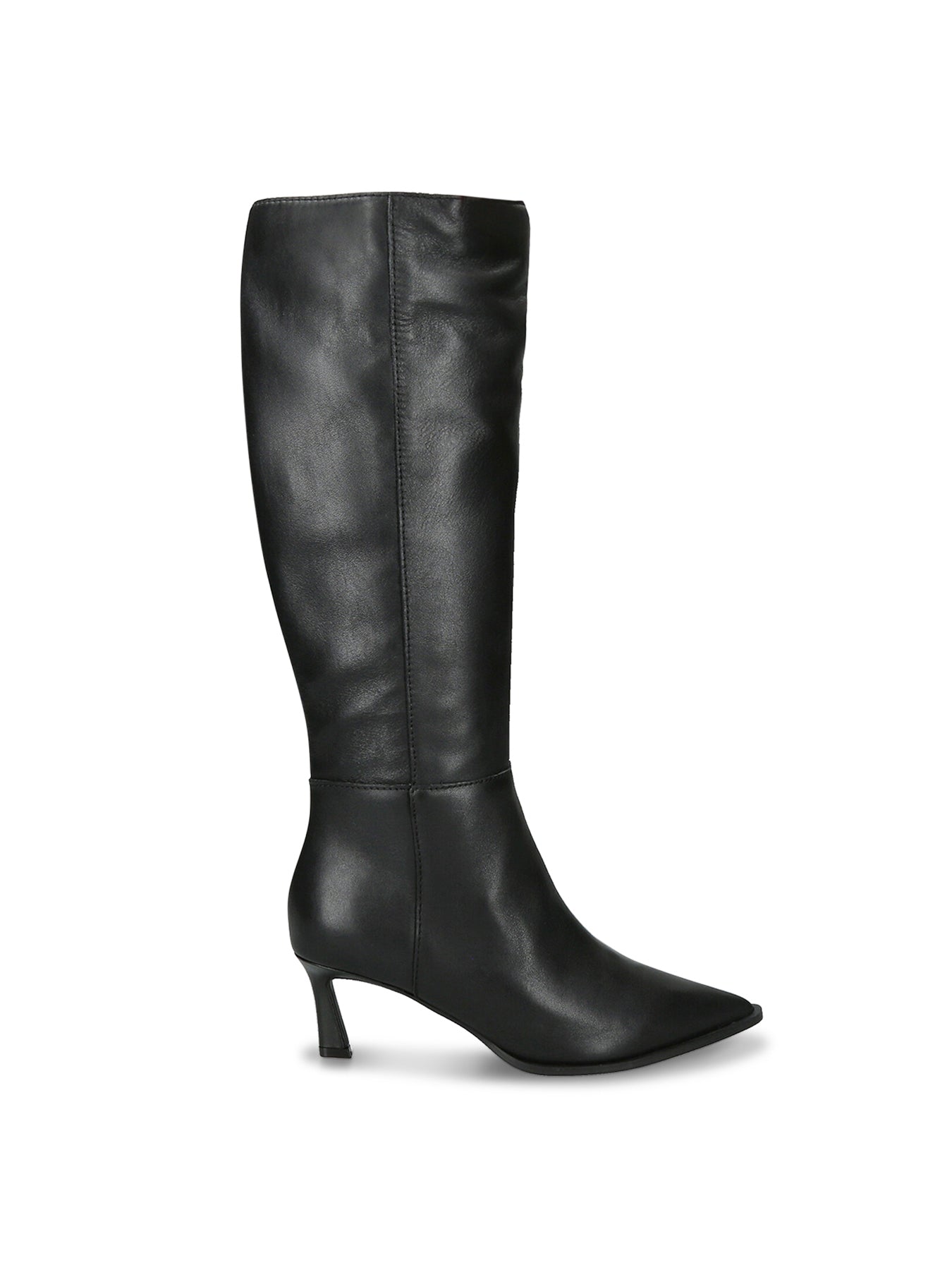 Lucid Knee High Heeled Boots Black