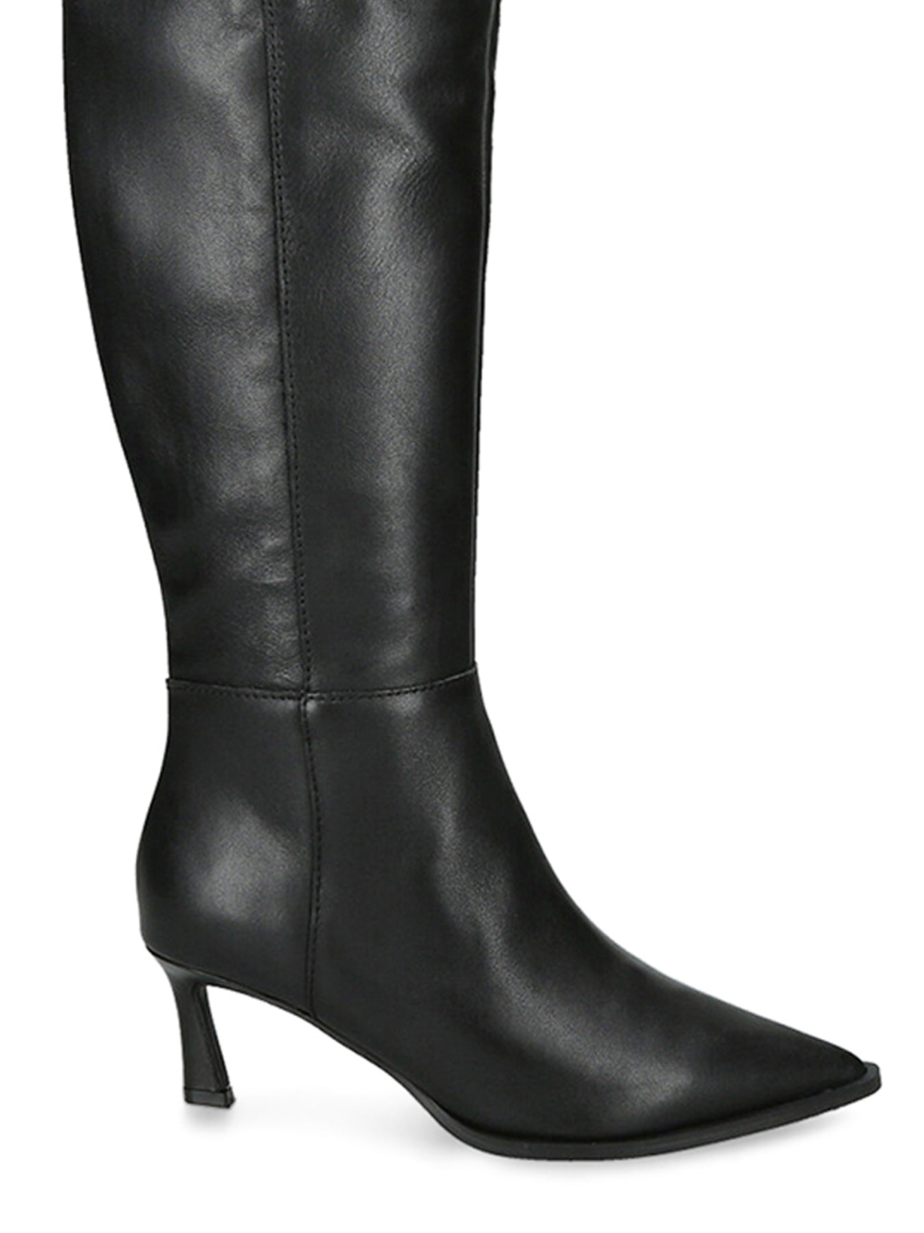 Lucid Knee High Heeled Boots Black