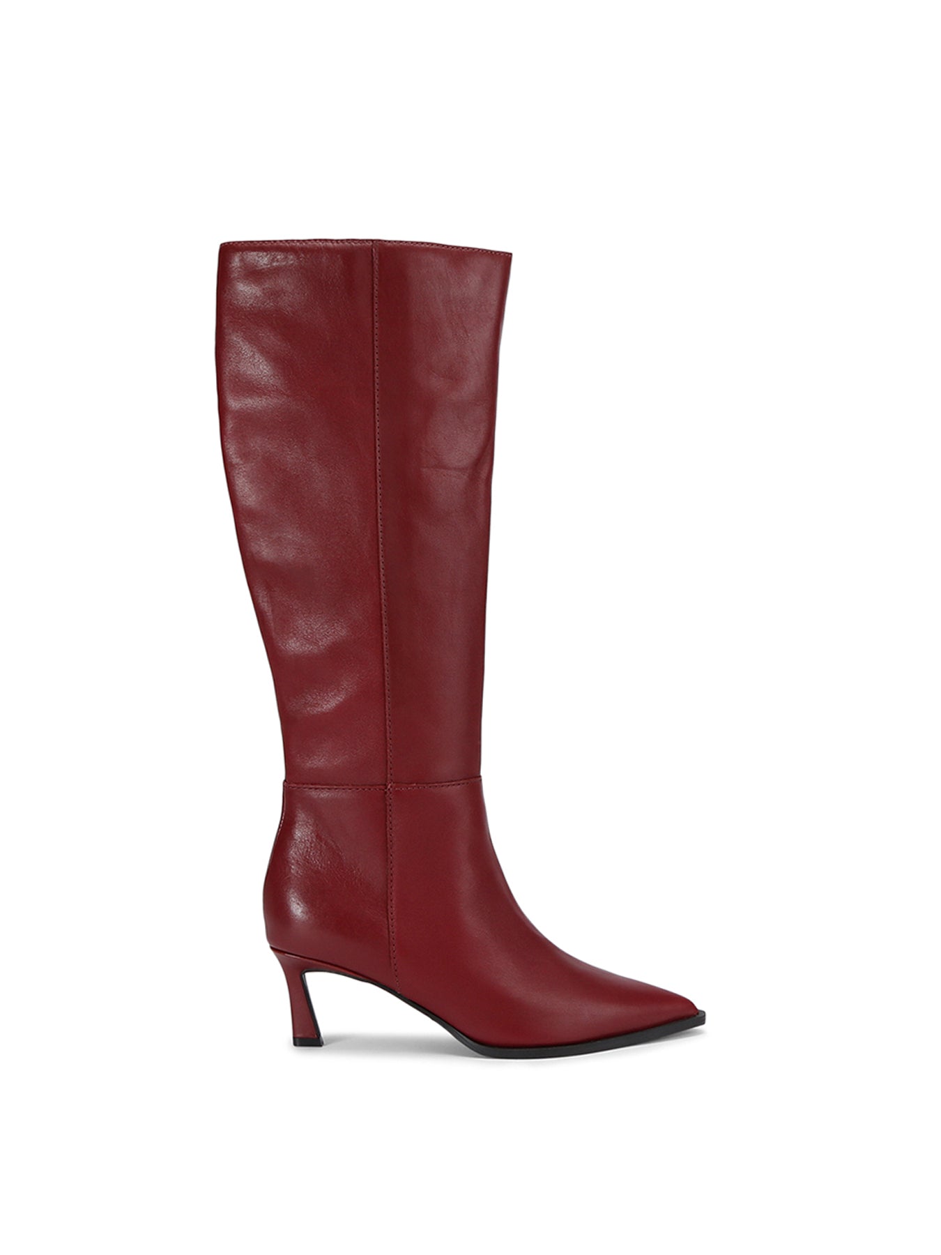 Lucid Knee High Heeled Boots Red