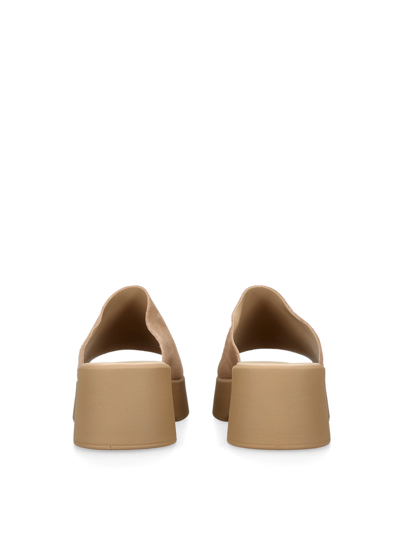 Slinky Platform Sandals Beige