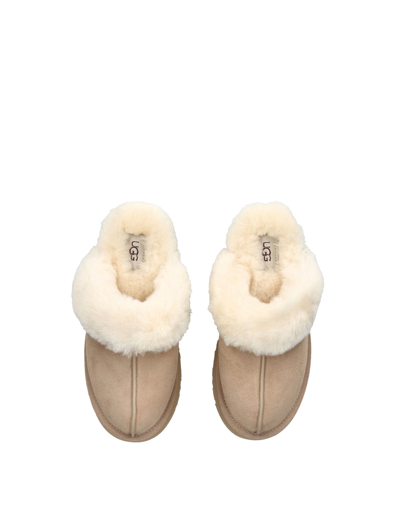 Womens Disquette Slippers Beige