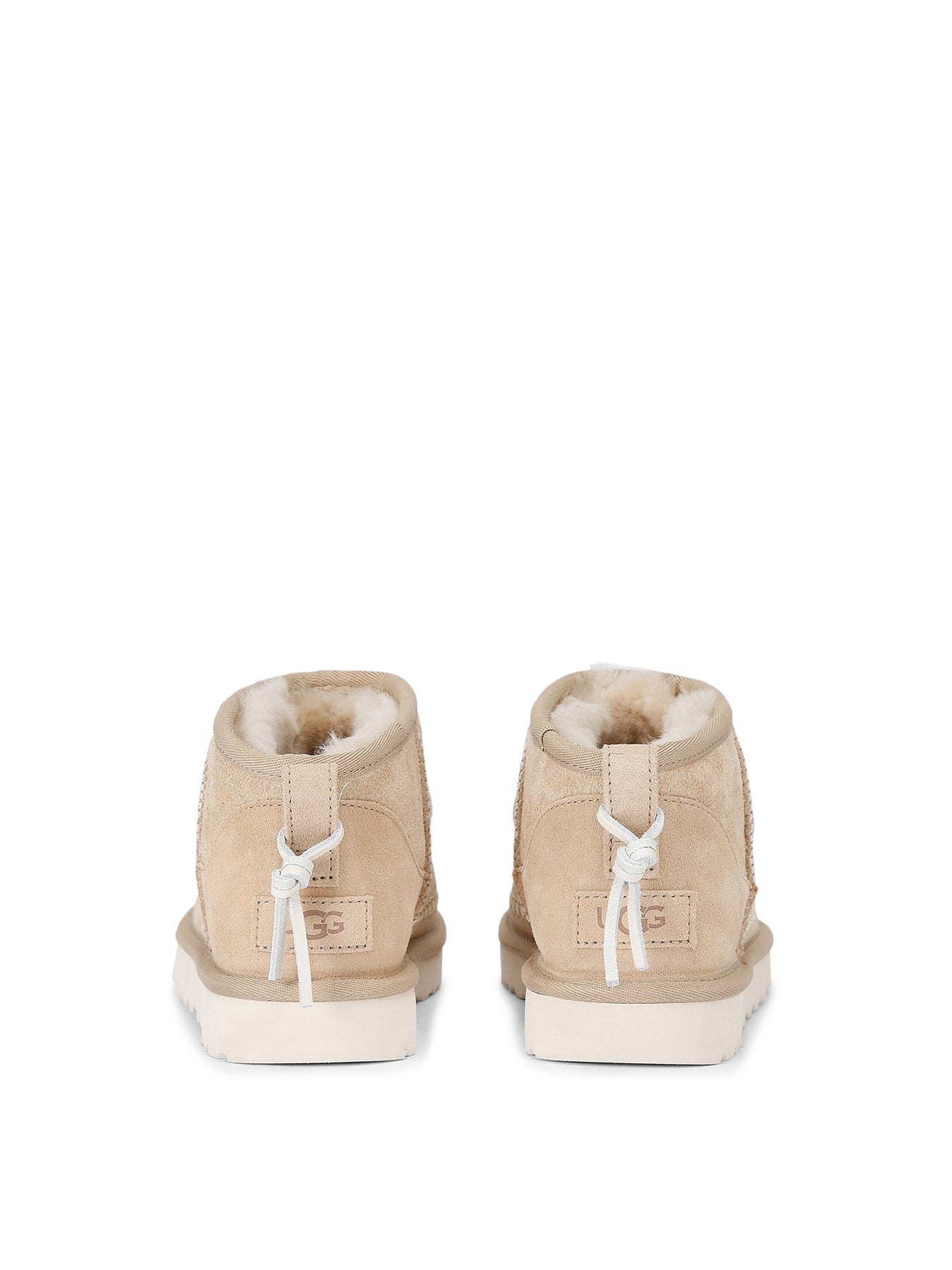 Womens Ultra Mini Boots Beige