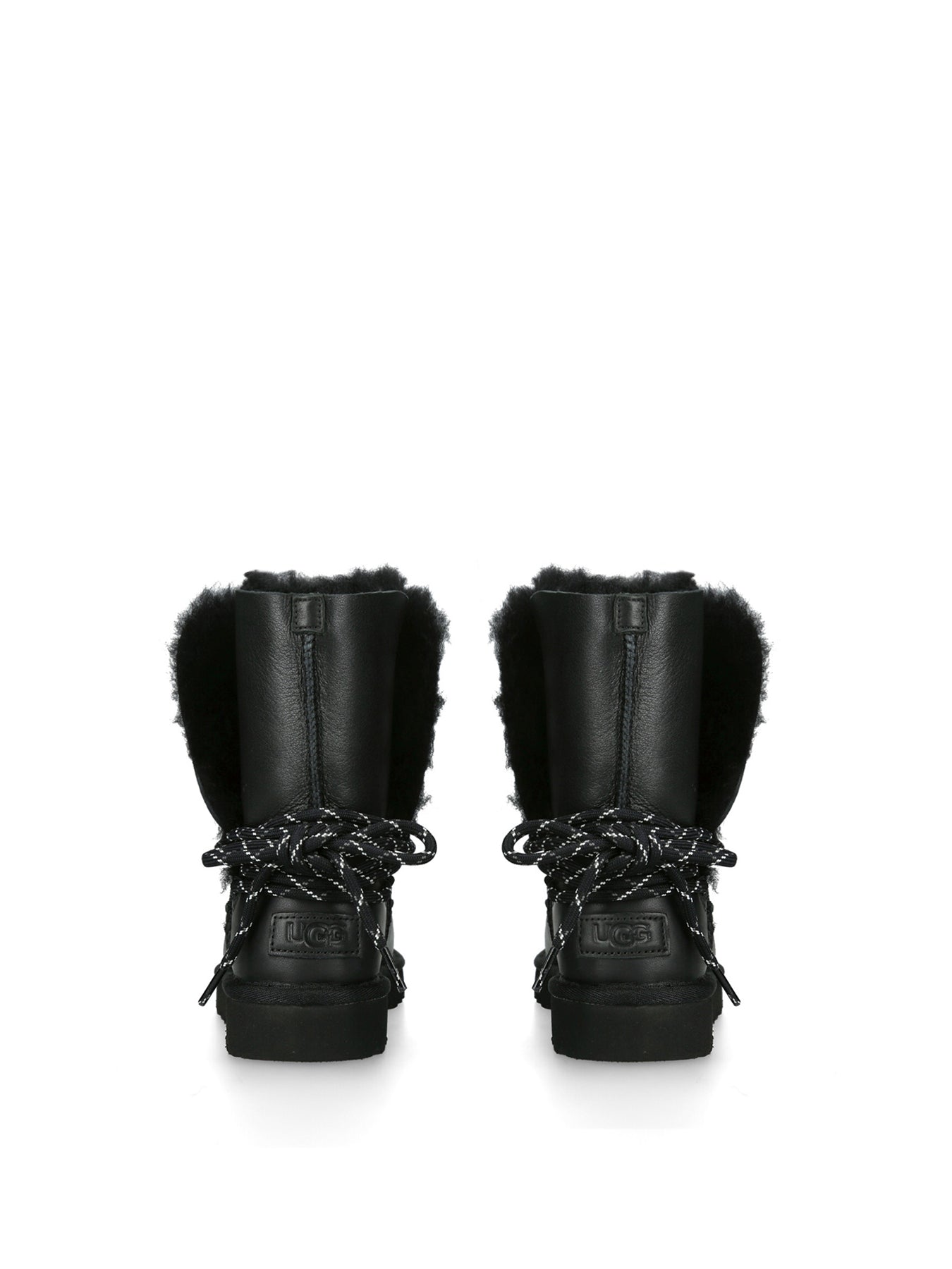 Womens Bailey Tie Boots Black