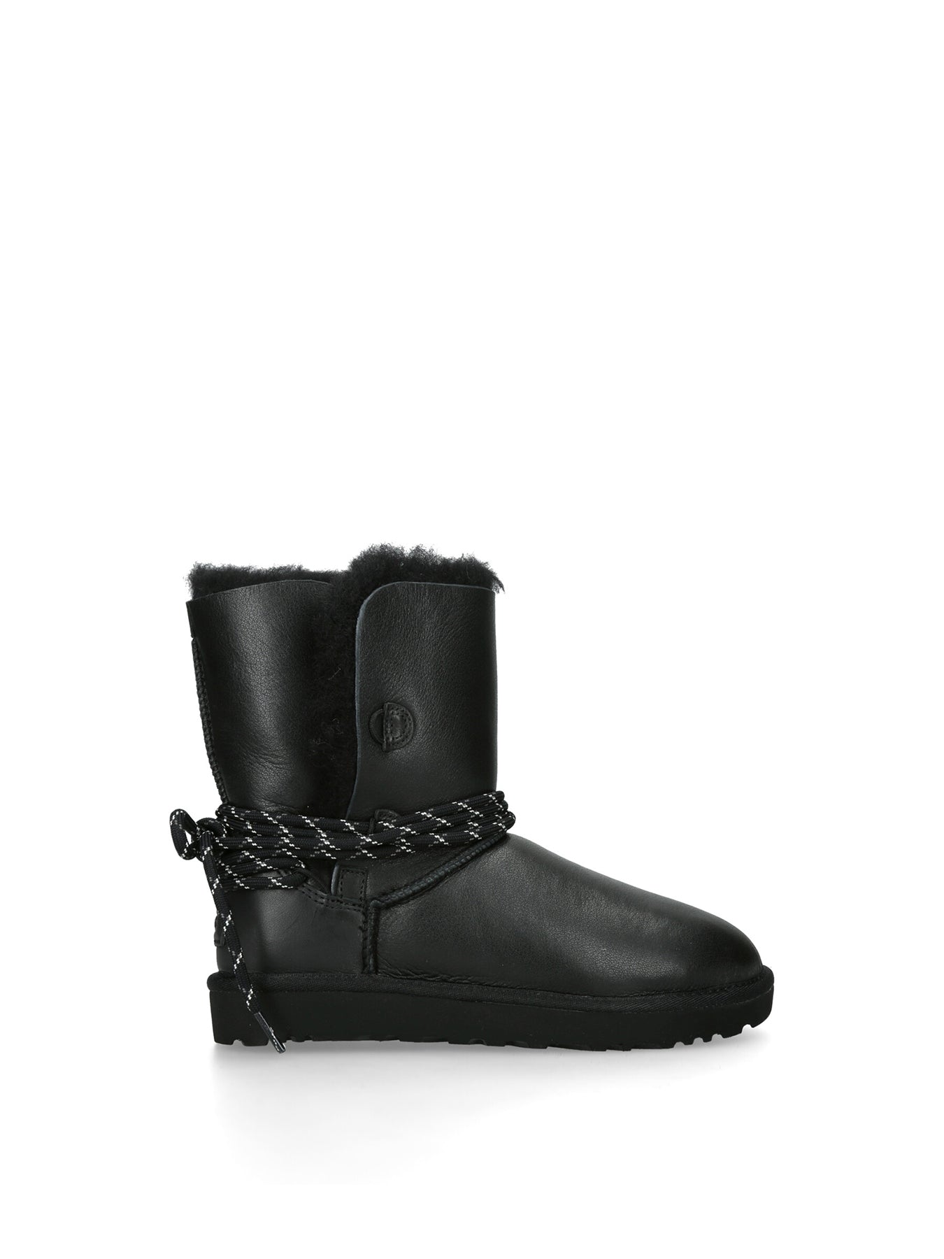 Womens Bailey Tie Boots Black