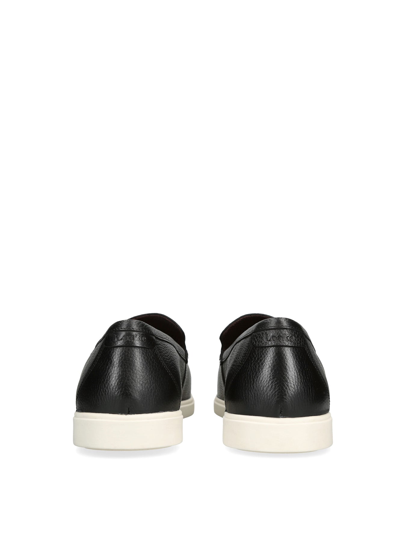 Tuscany Grain Leather Loafers Black