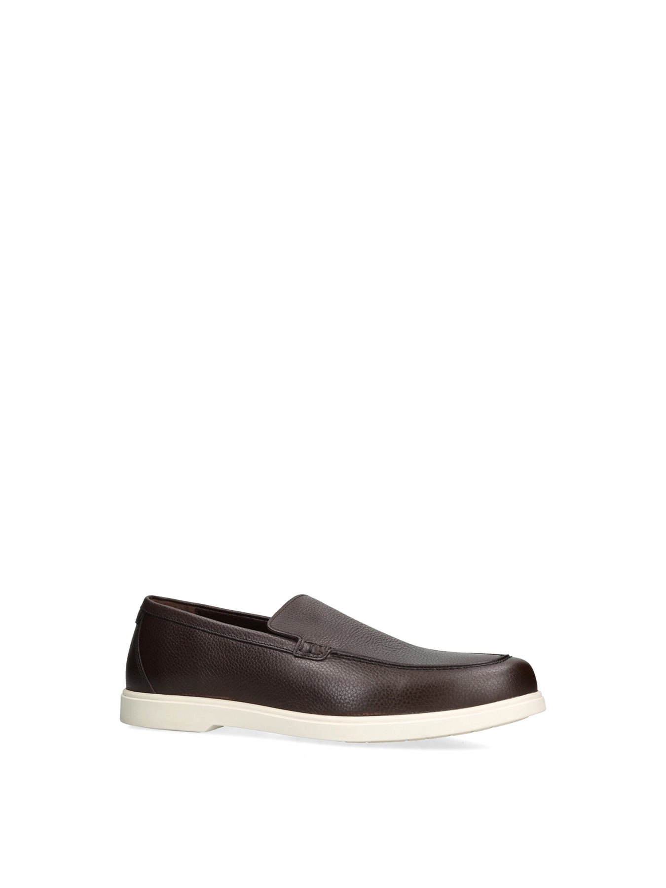 Tuscany Grain Leather Loafers Brown