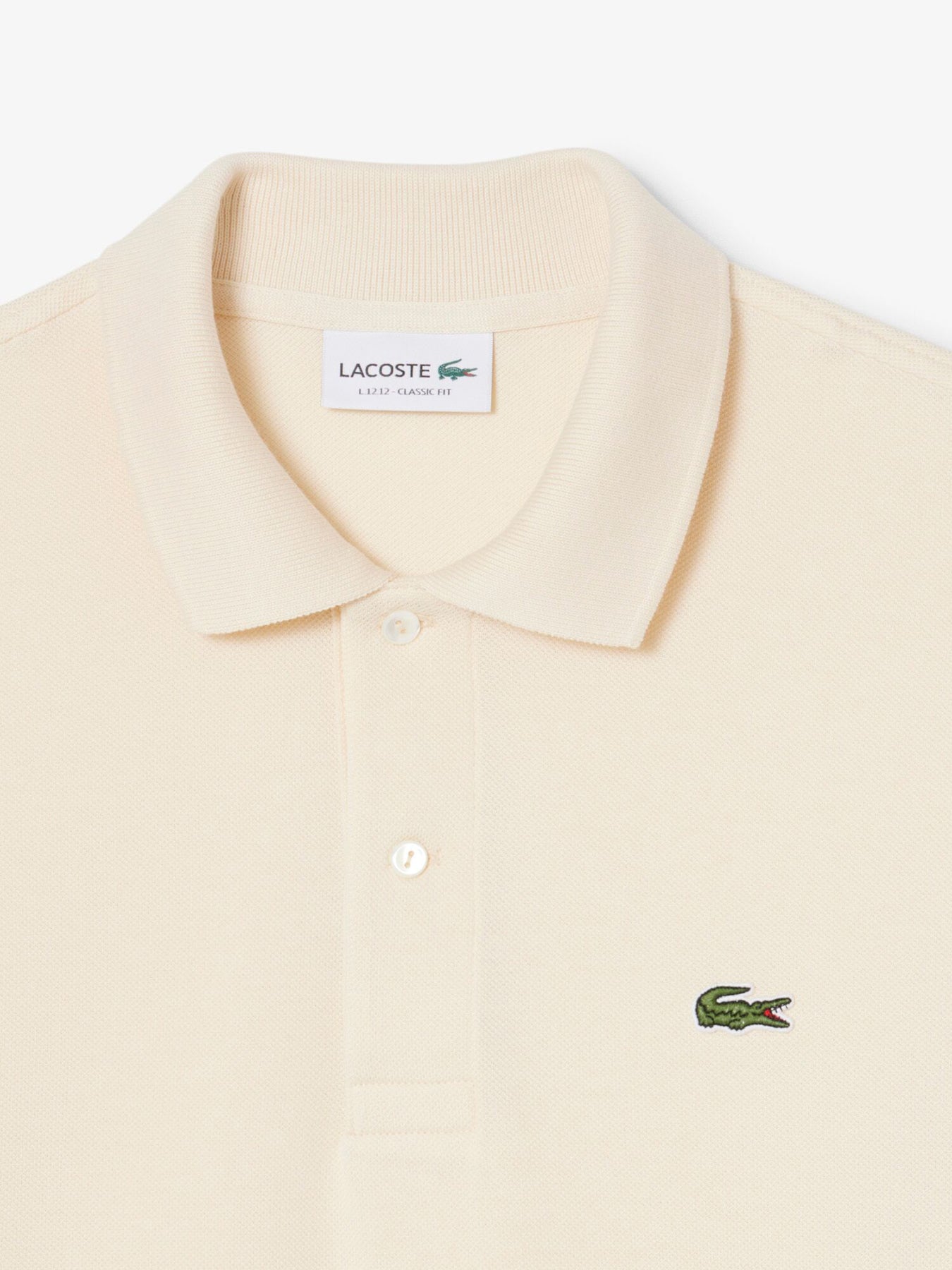 Classic Cotton Polo Shirt Cream