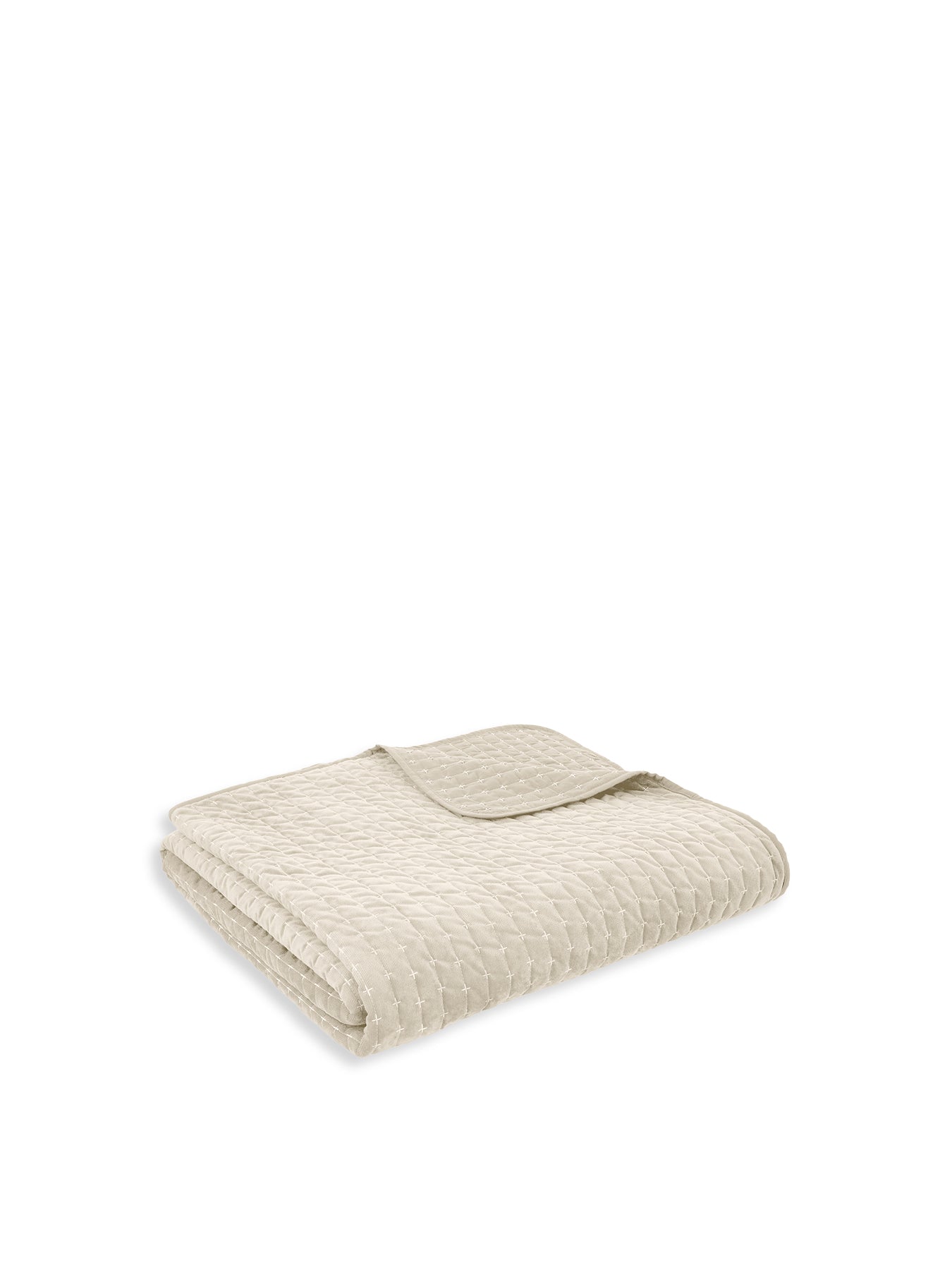 Attica Velvet Bedspread 240x260cm Neutral