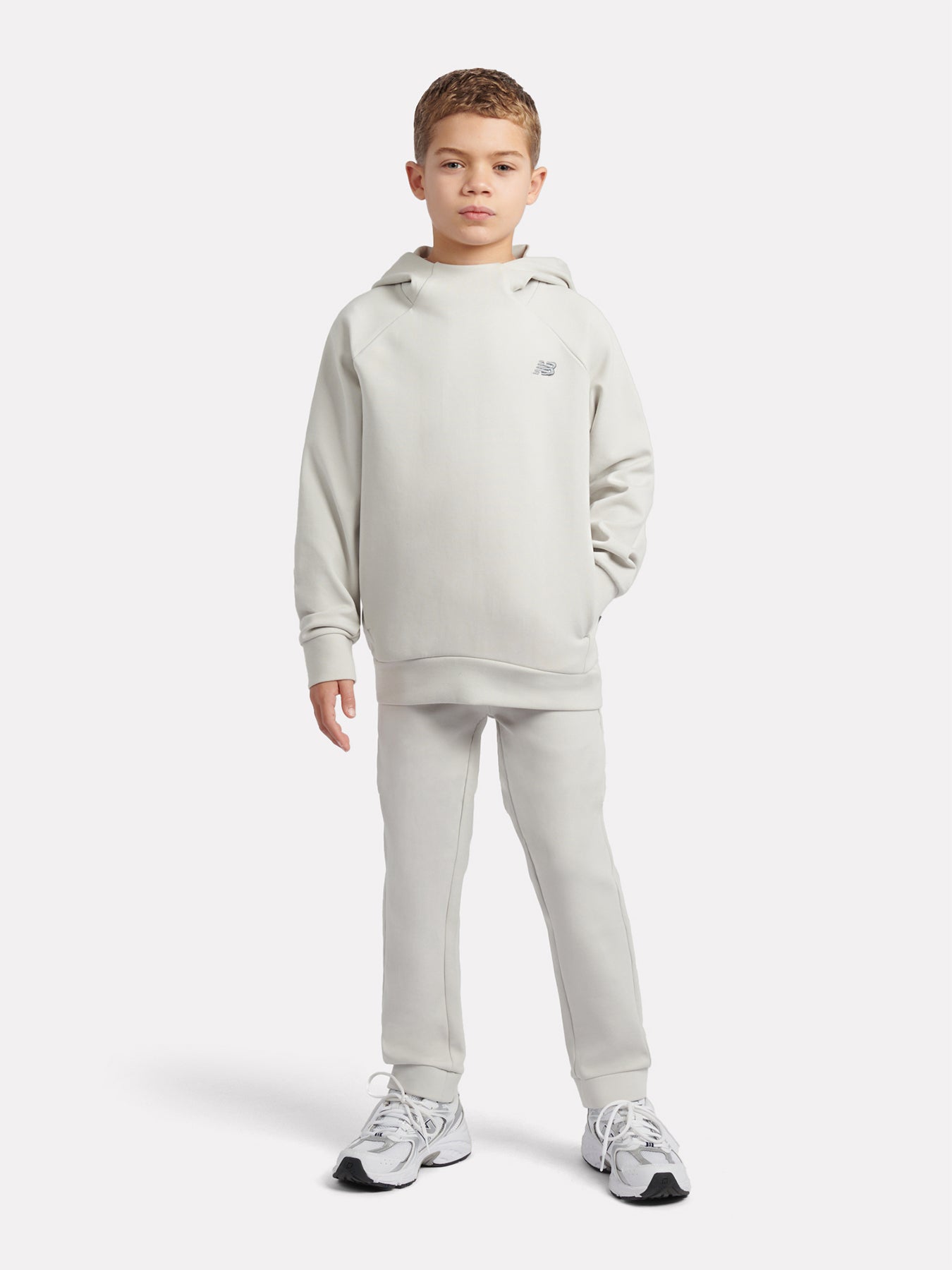 Kids' Tech Knit Performance Hoodie Grey