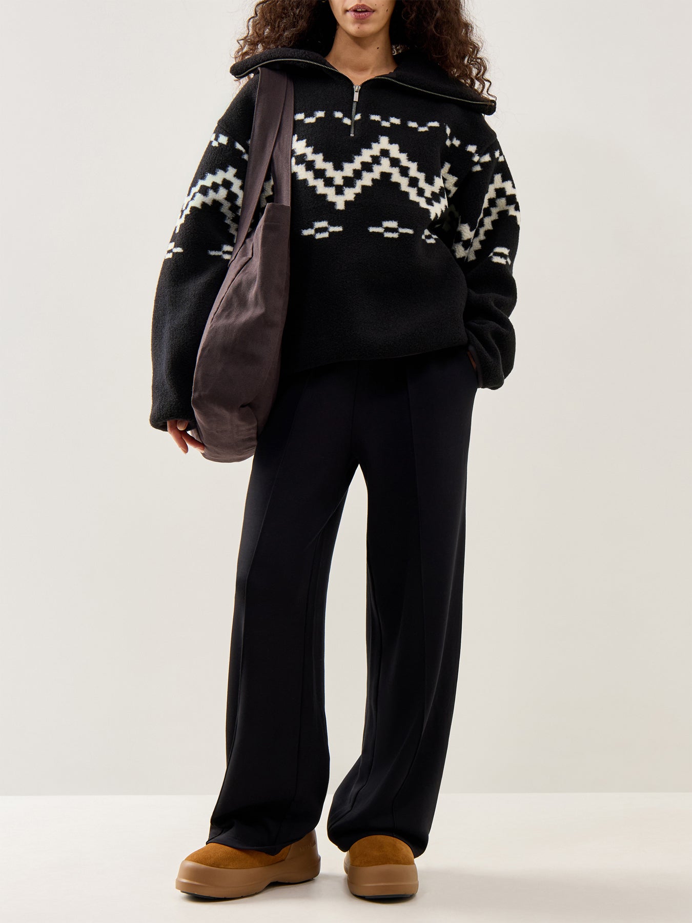 Dayna Half Zip Fleece Black