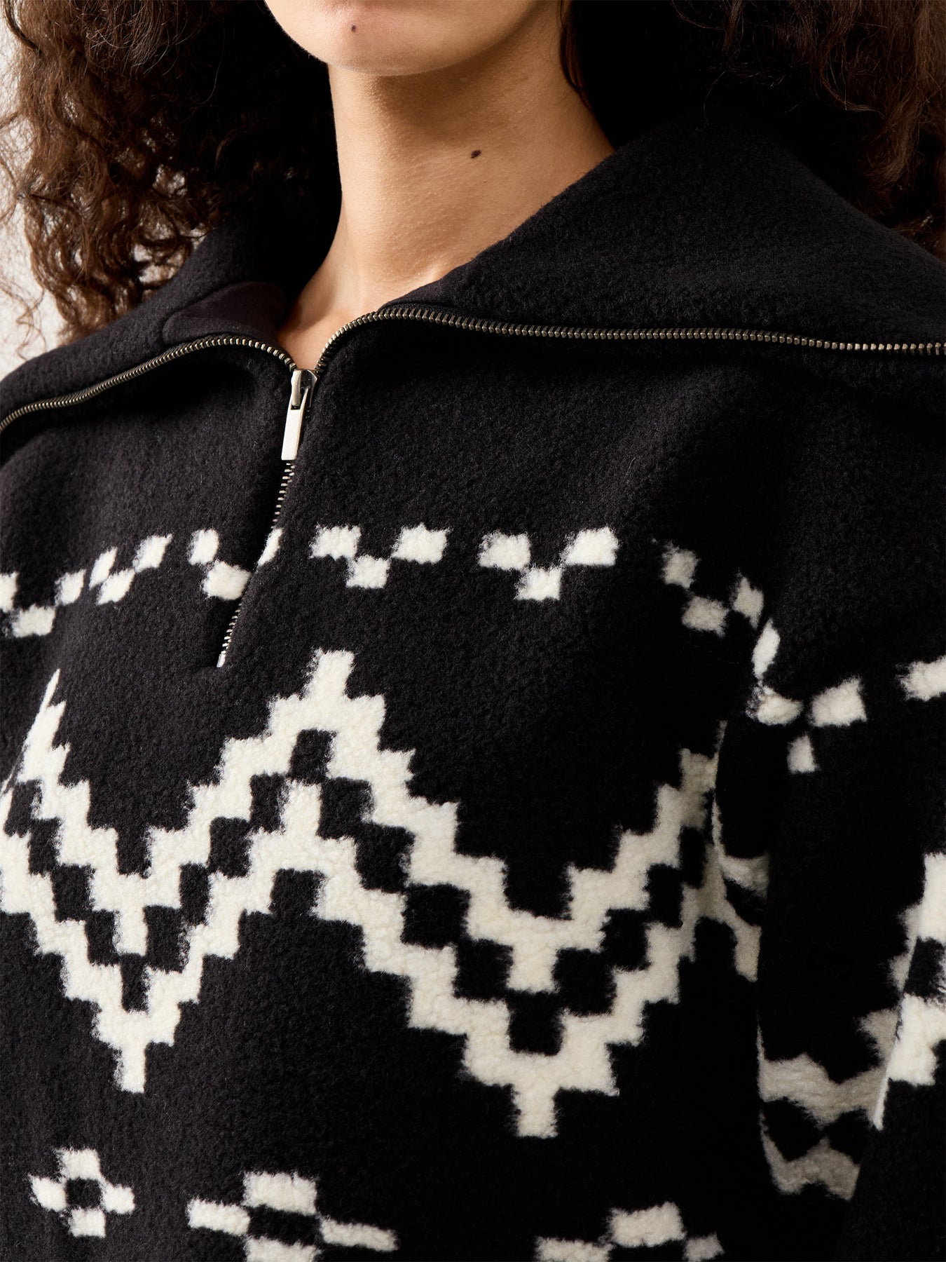 Dayna Half Zip Fleece Black