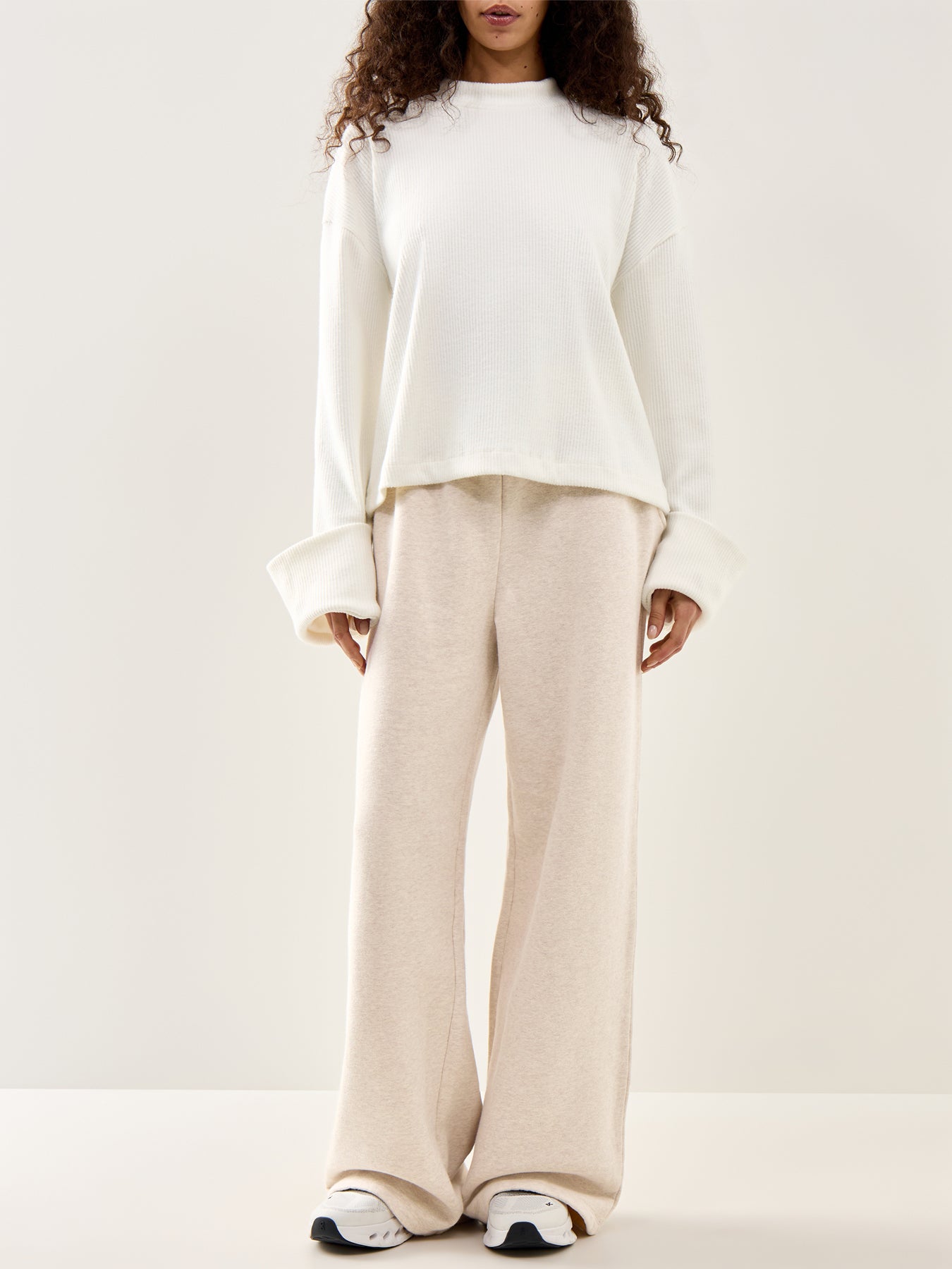 Mahlin Wide Cuff Jumper Cream