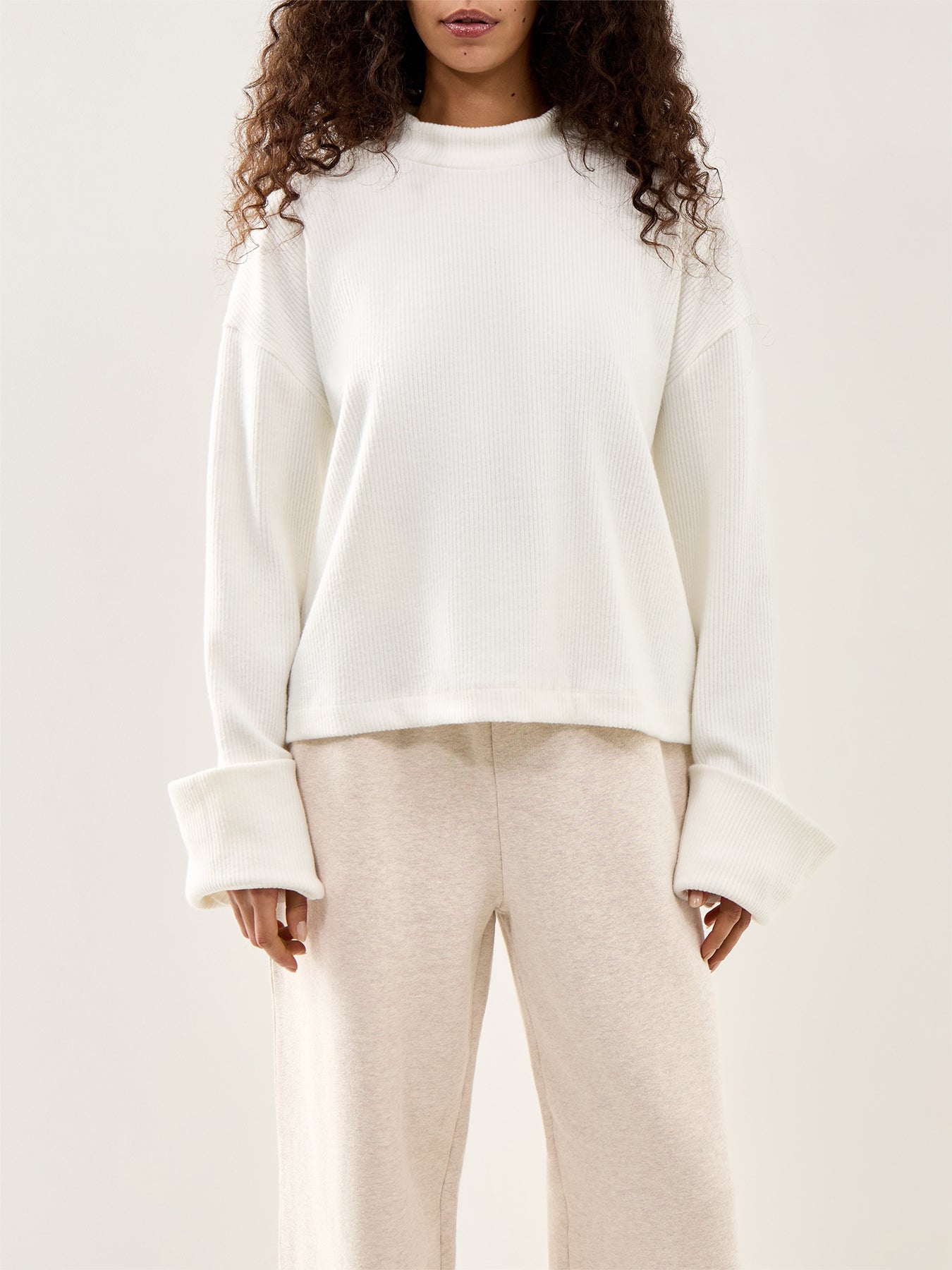Mahlin Wide Cuff Jumper Cream
