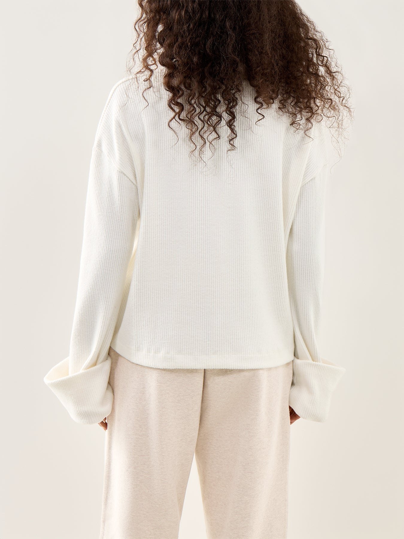 Mahlin Wide Cuff Jumper Cream