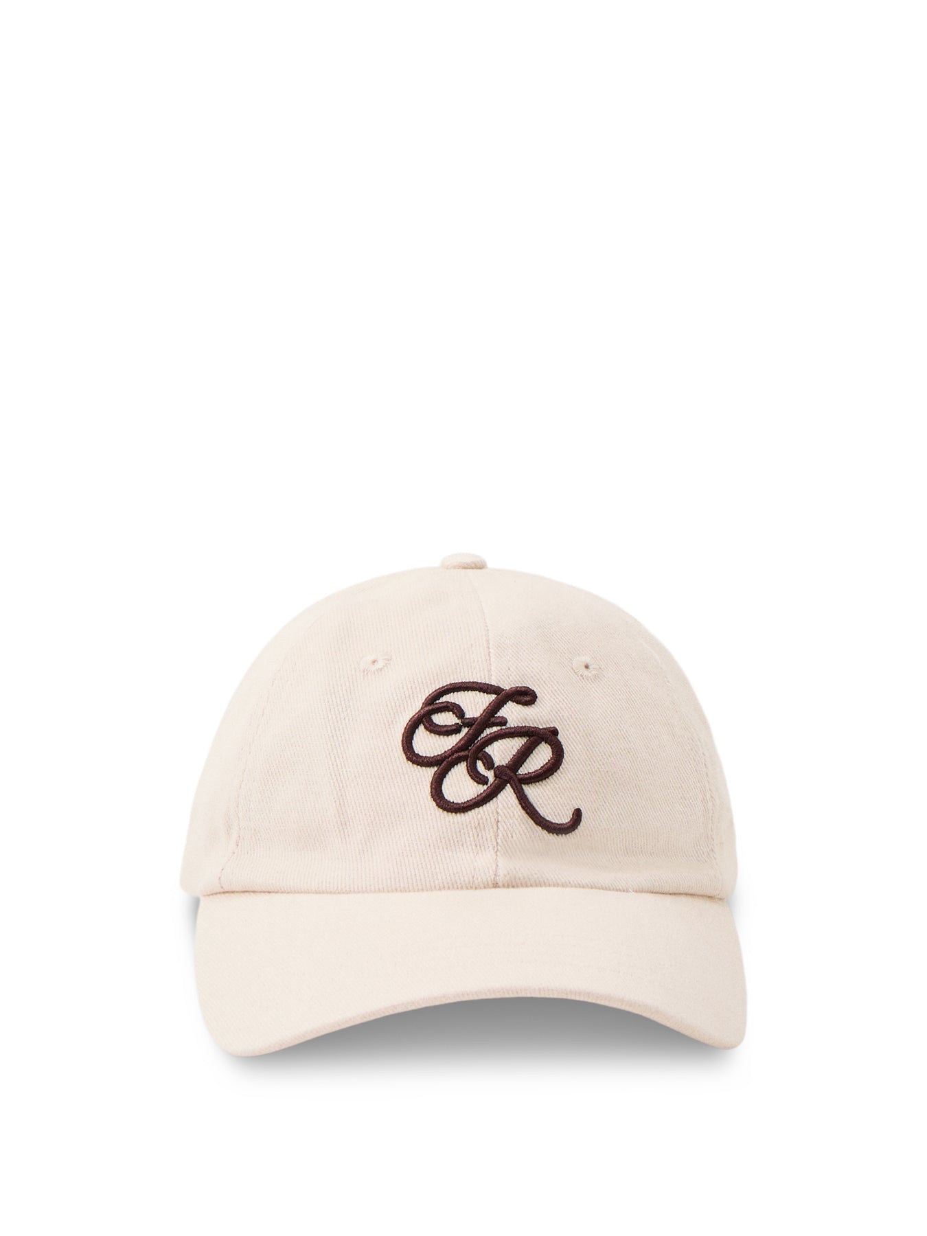 Embroidered Logo Baseball Cap Brown