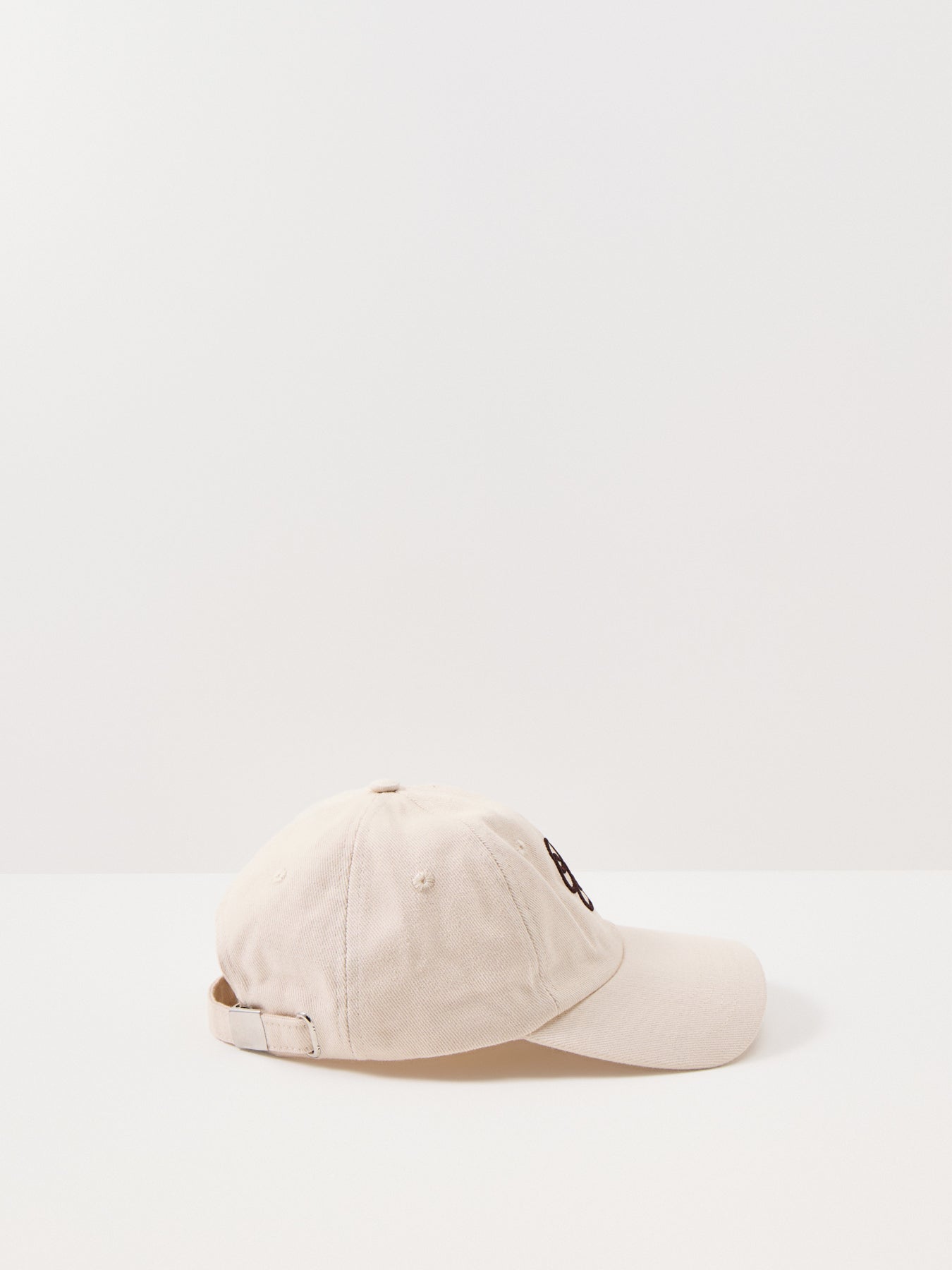 Embroidered Logo Baseball Cap Brown