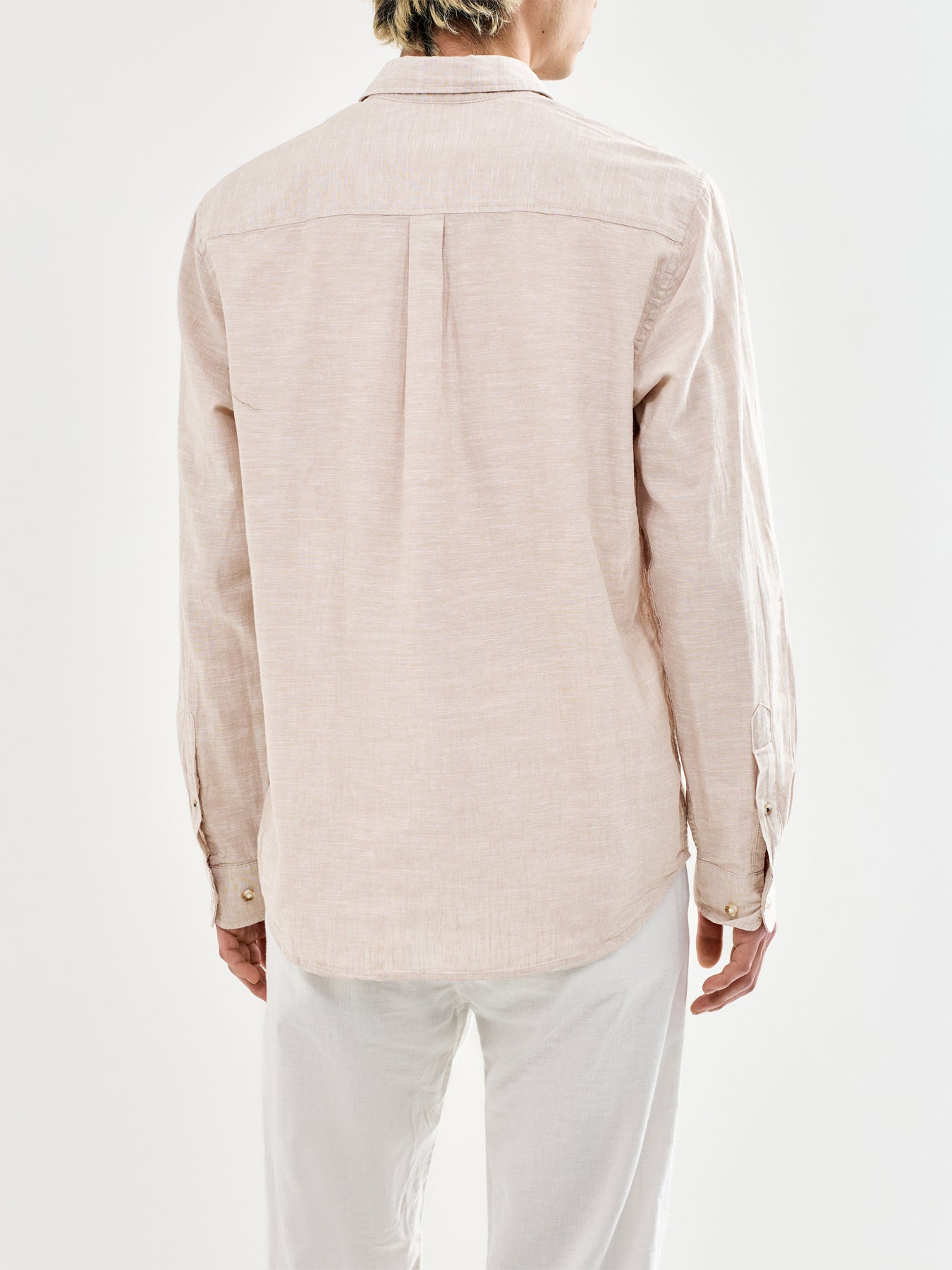 Summer Linen Blend Shirt Cream