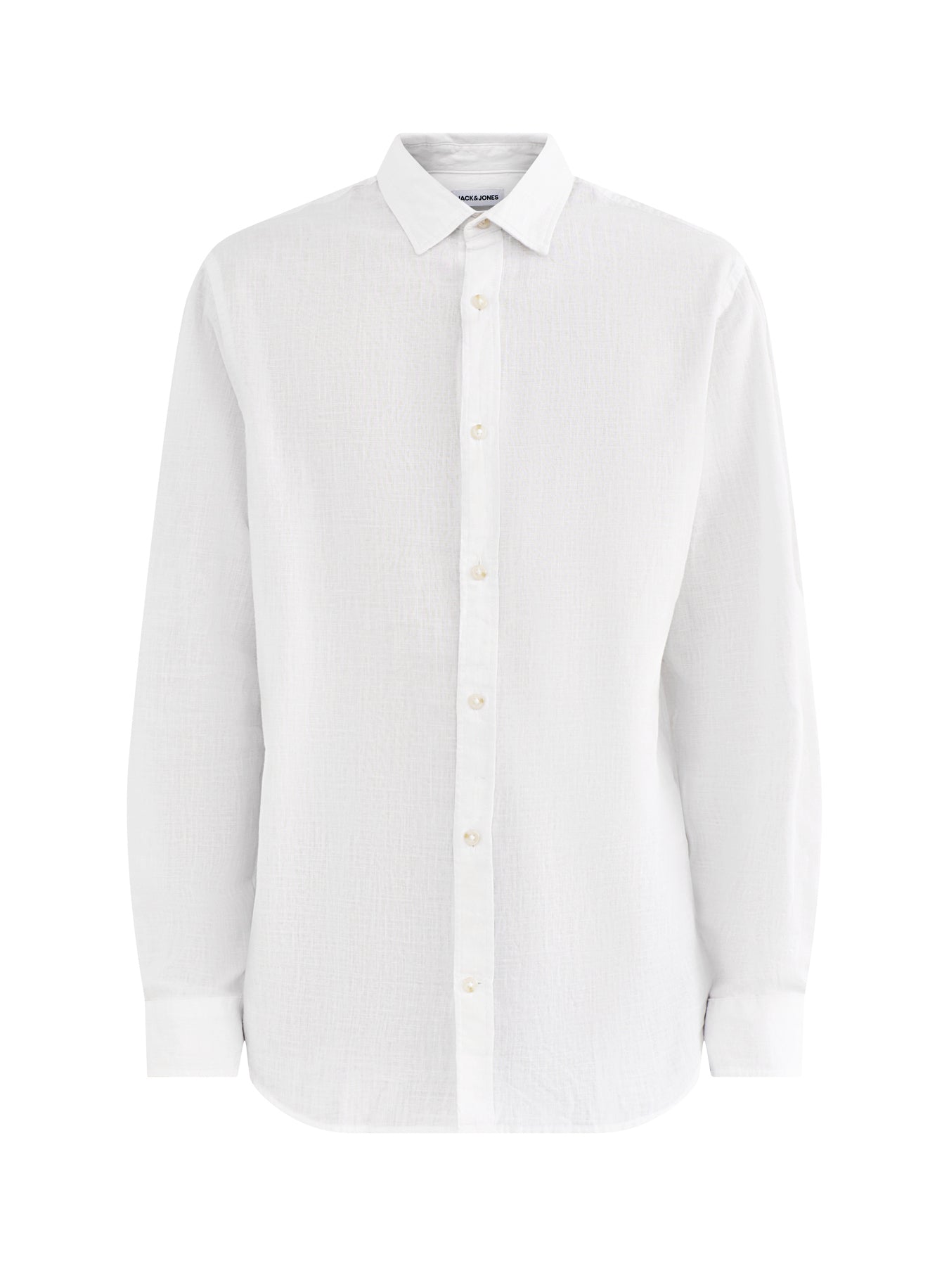 Summer Linen Blend Shirt White