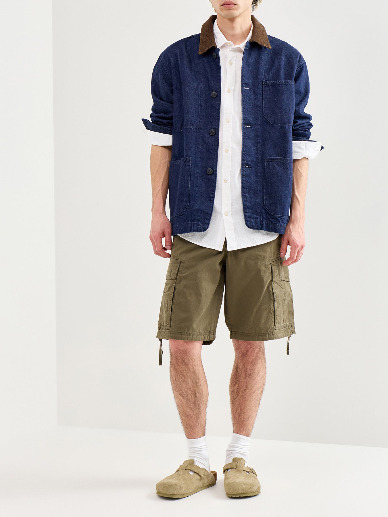 Summer Linen Blend Shirt White