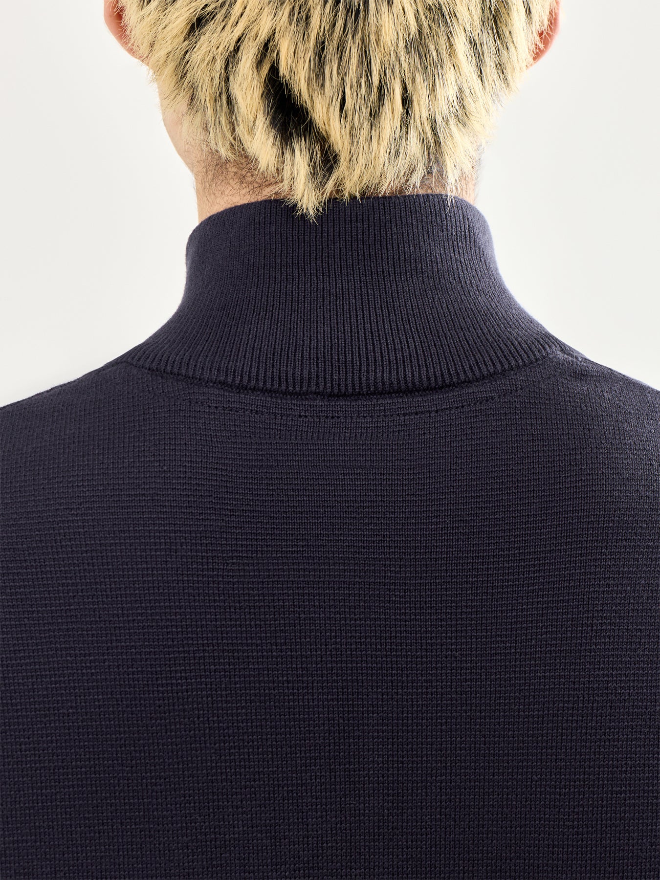 Spring Knit Half Zip Navy