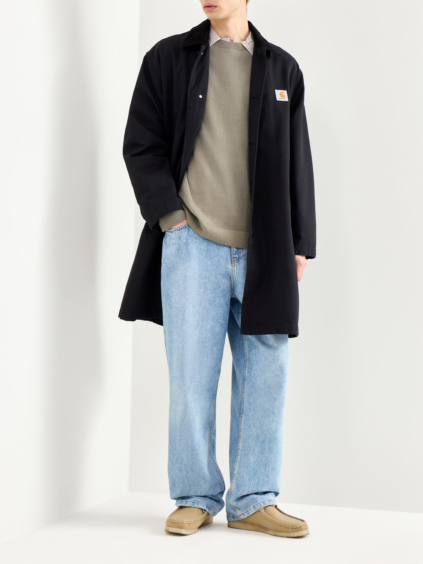 Spring Knit Crew Neck Olive