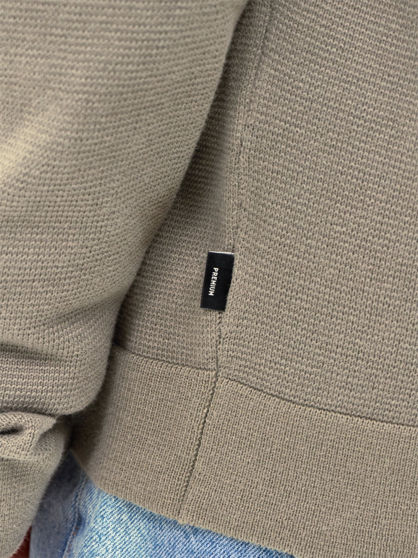 Spring Knit Crew Neck Olive